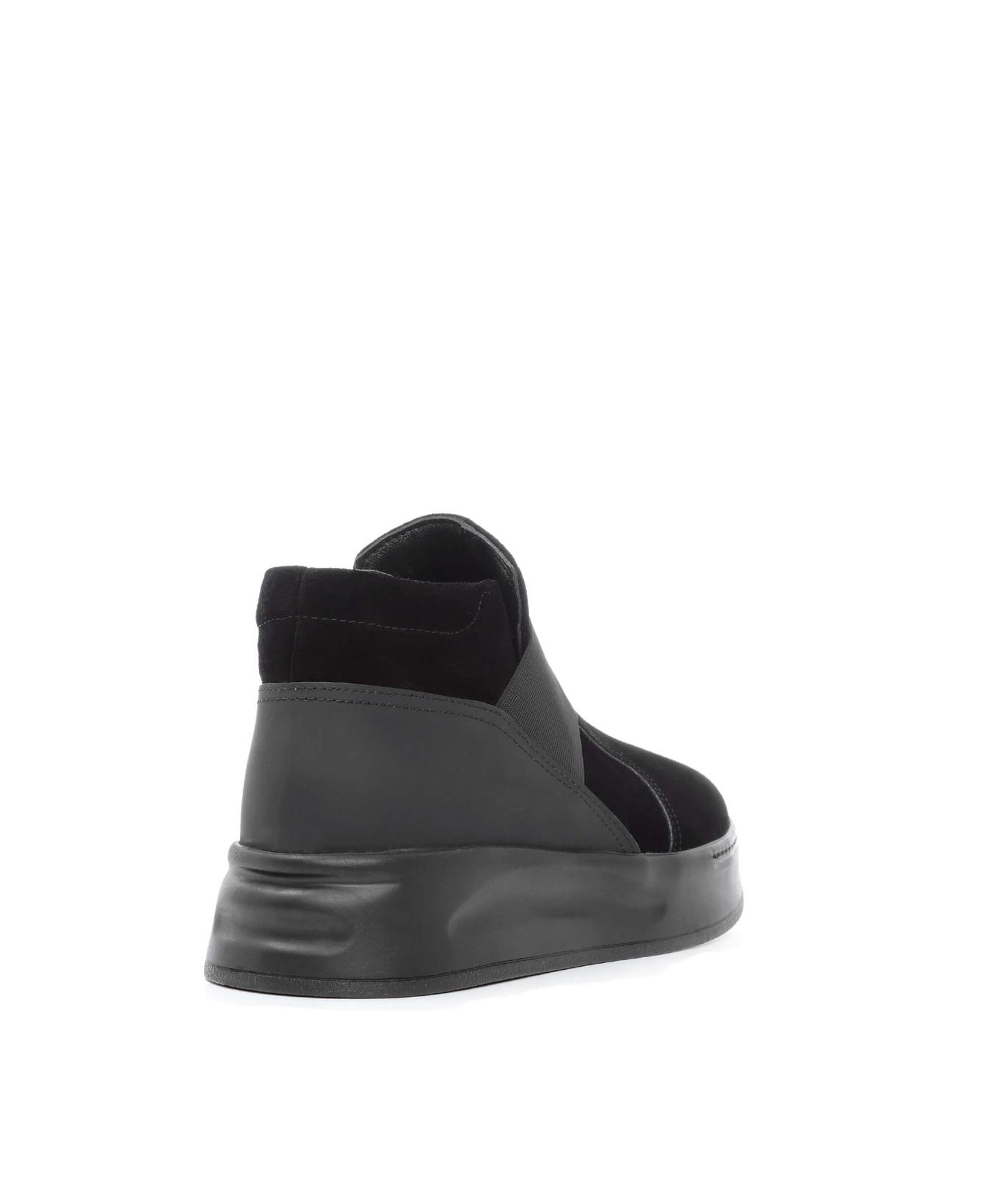 Tamer Tanca Erkek Hakiki Deri Siyah Süet Casual Bot