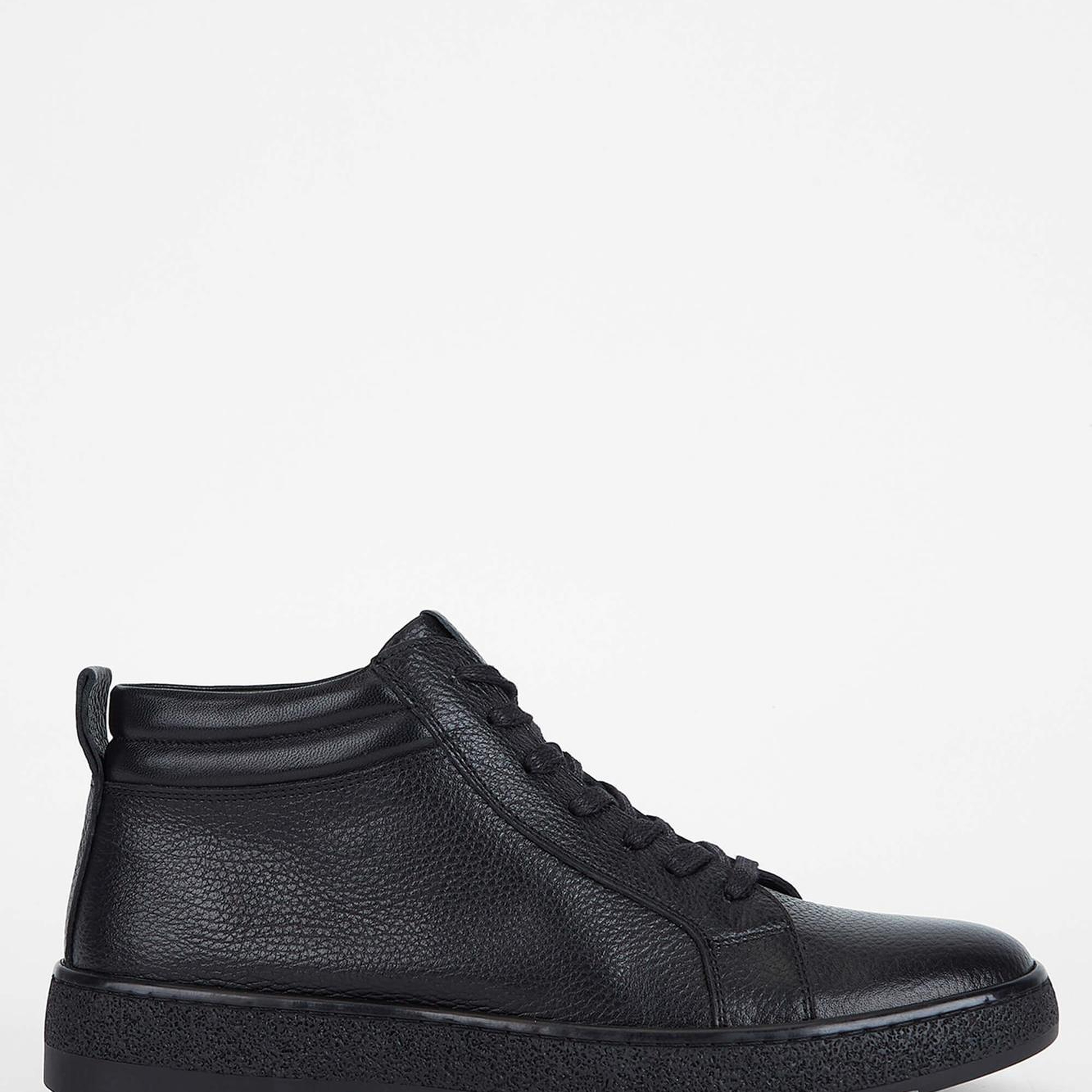 Tamer Tanca Erkek Hakiki Deri Siyah Casual Bot