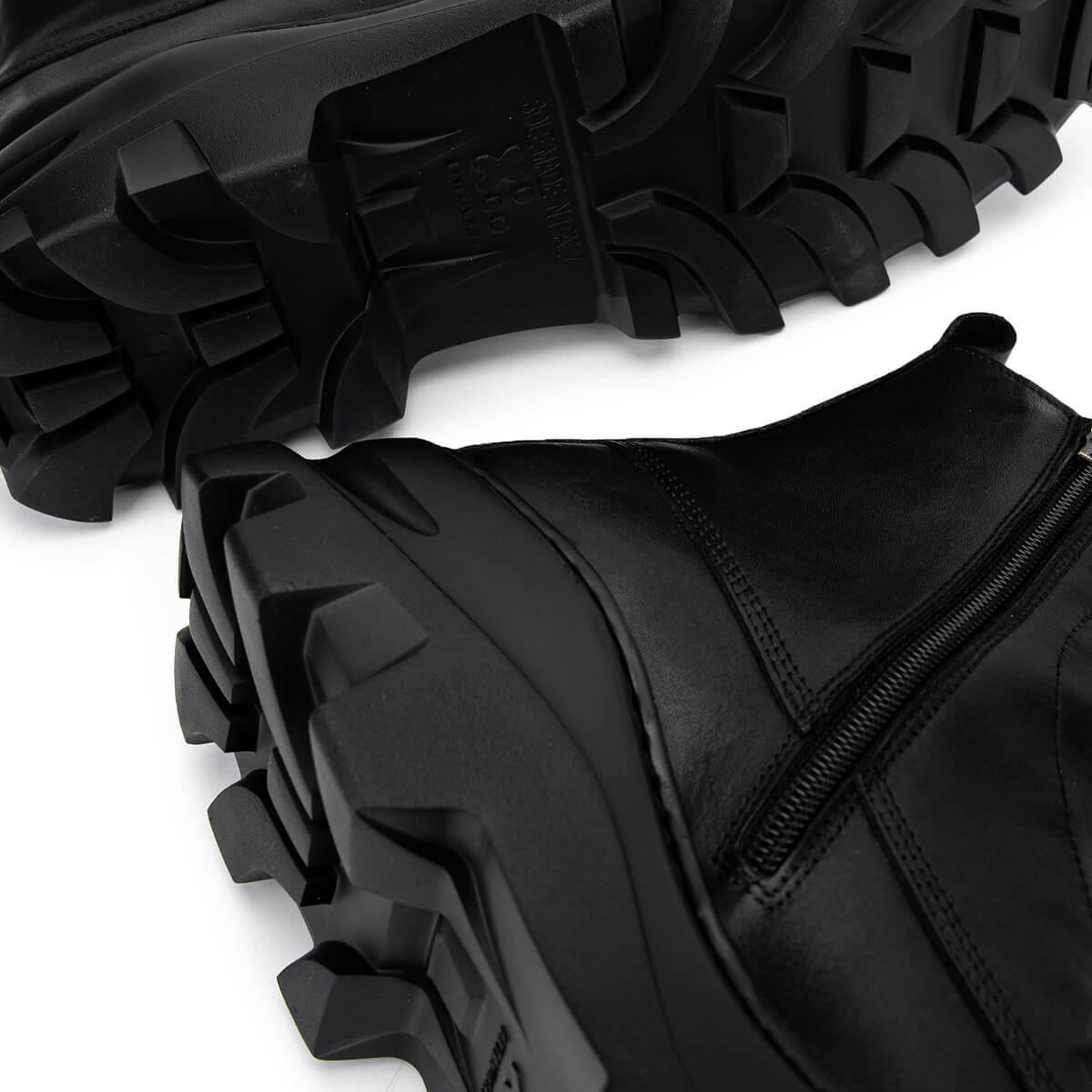 Tamer Tanca Erkek Hakiki Deri Siyah Deri Casual Bot