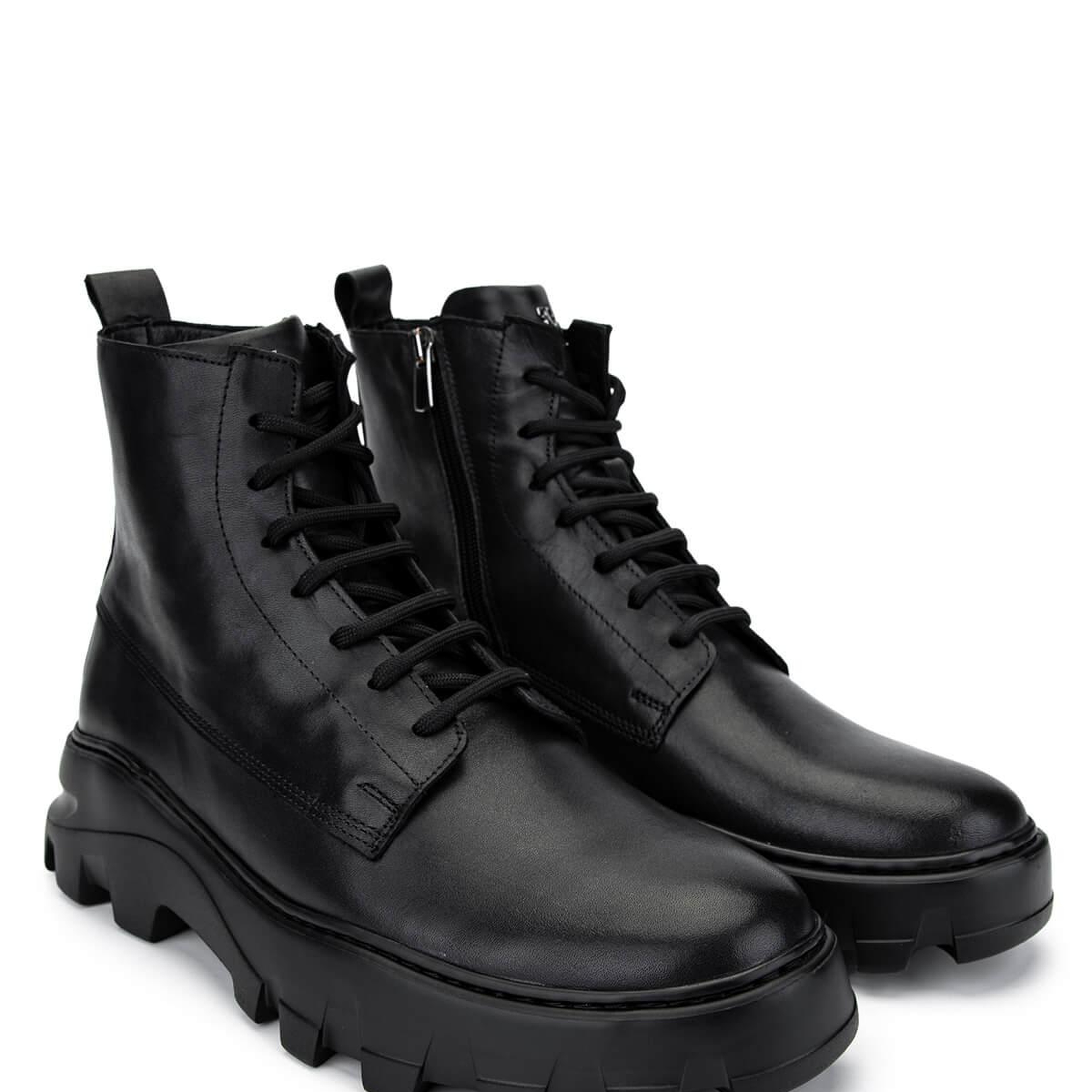 Tamer Tanca Erkek Hakiki Deri Siyah Deri Casual Bot