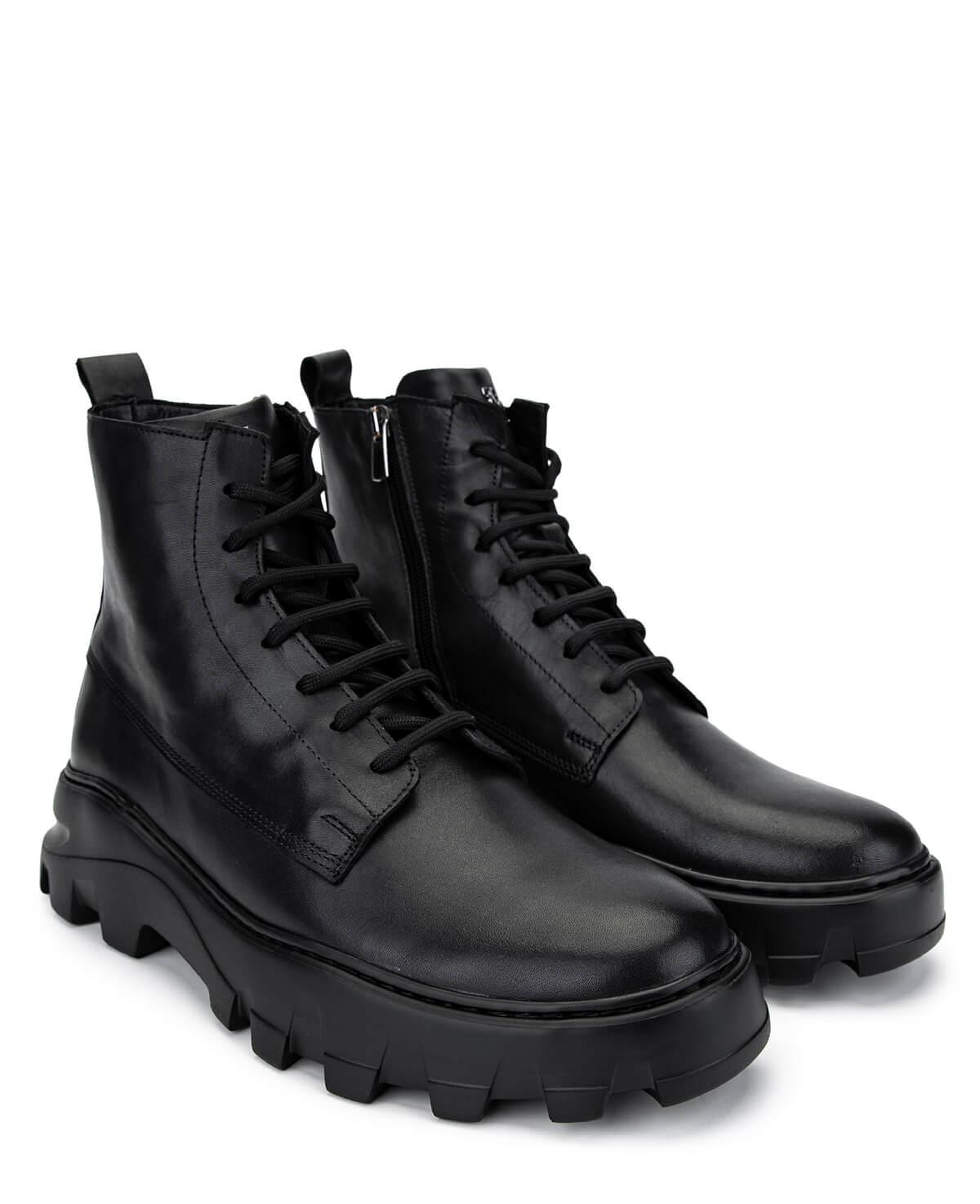 Tamer Tanca Erkek Hakiki Deri Siyah Deri Casual Bot