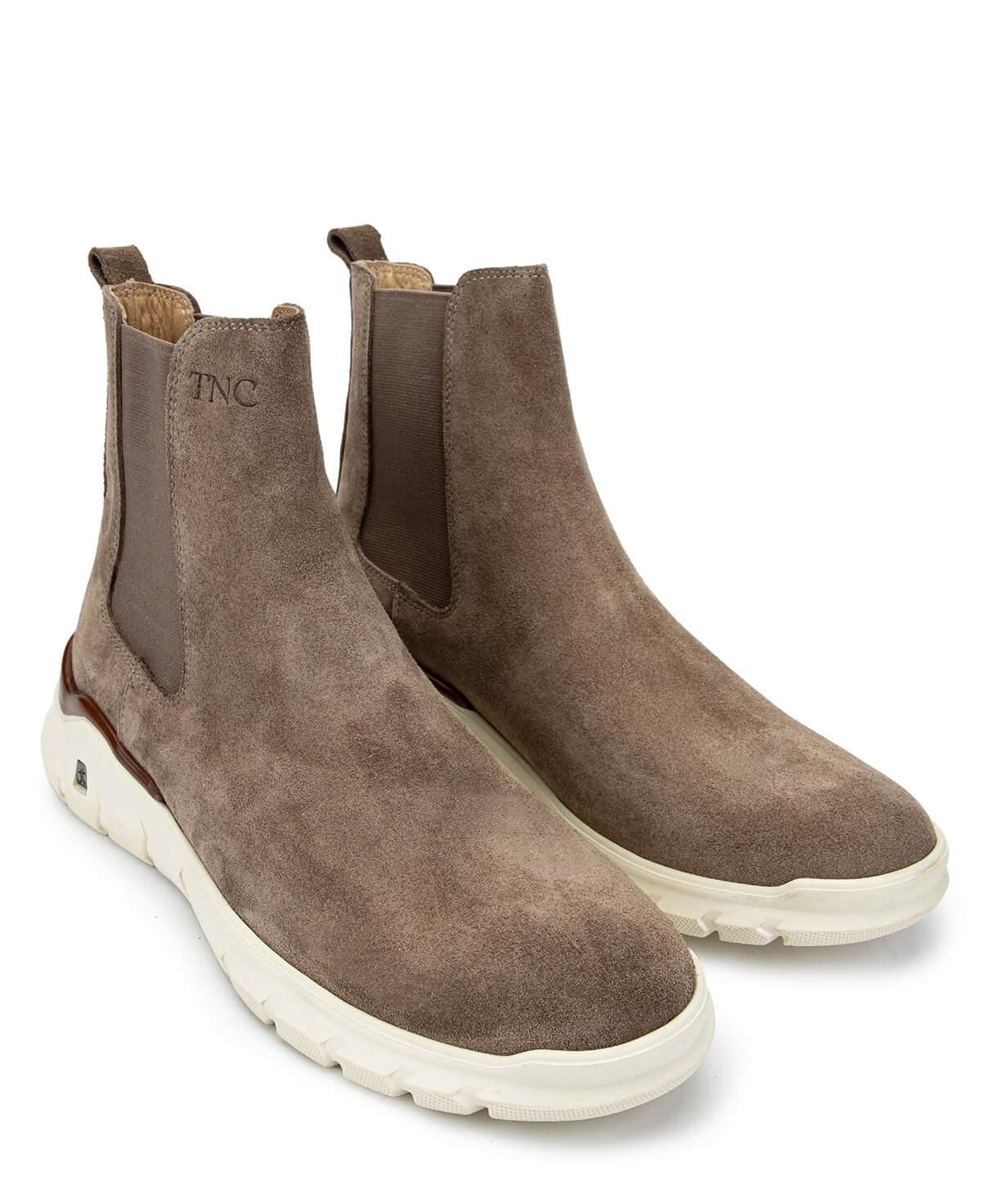 Tamer Tanca Erkek Hakiki Deri Bej Süet Casual Bot