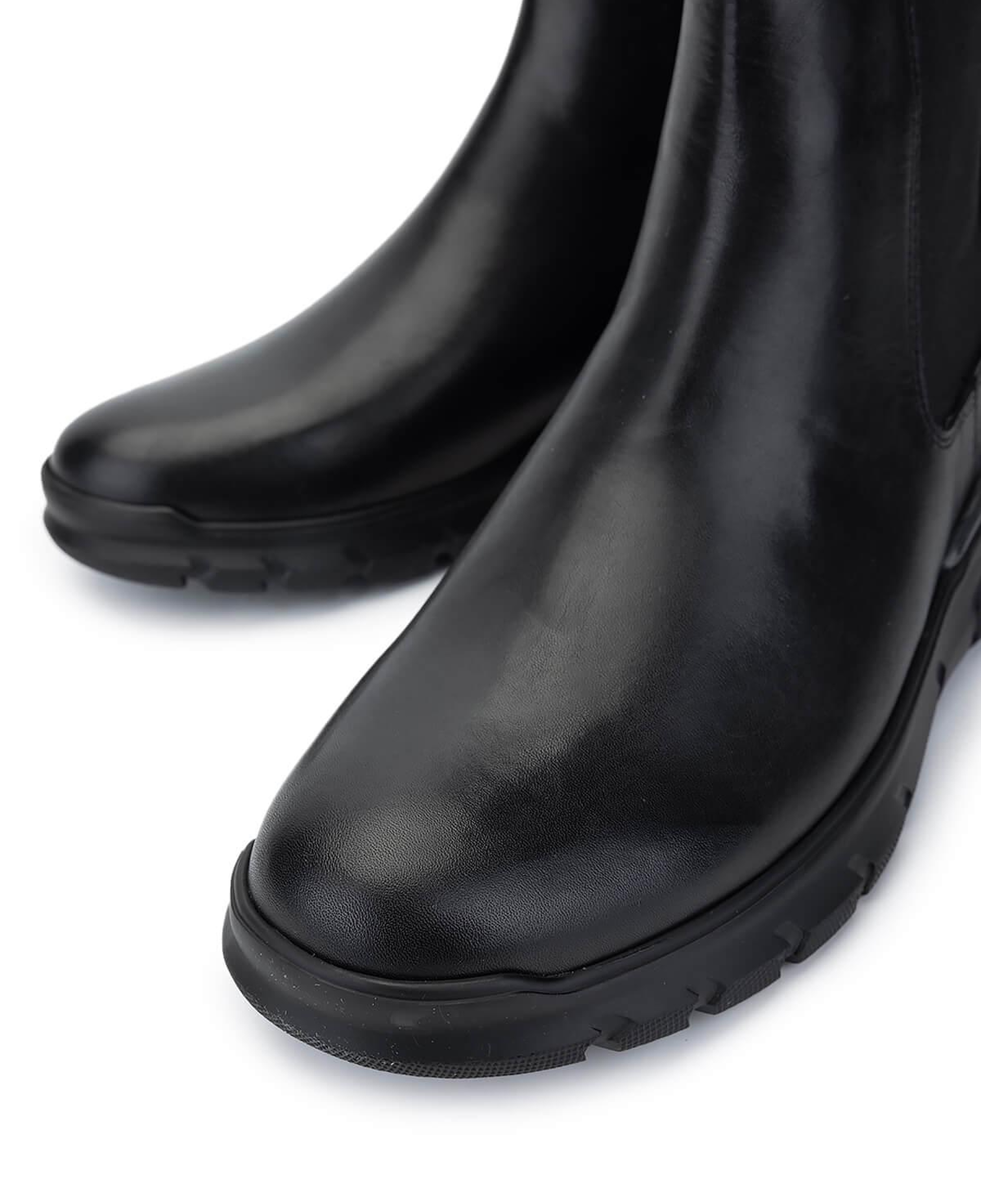 Tamer Tanca Erkek Hakiki Deri Siyah Deri Casual Bot