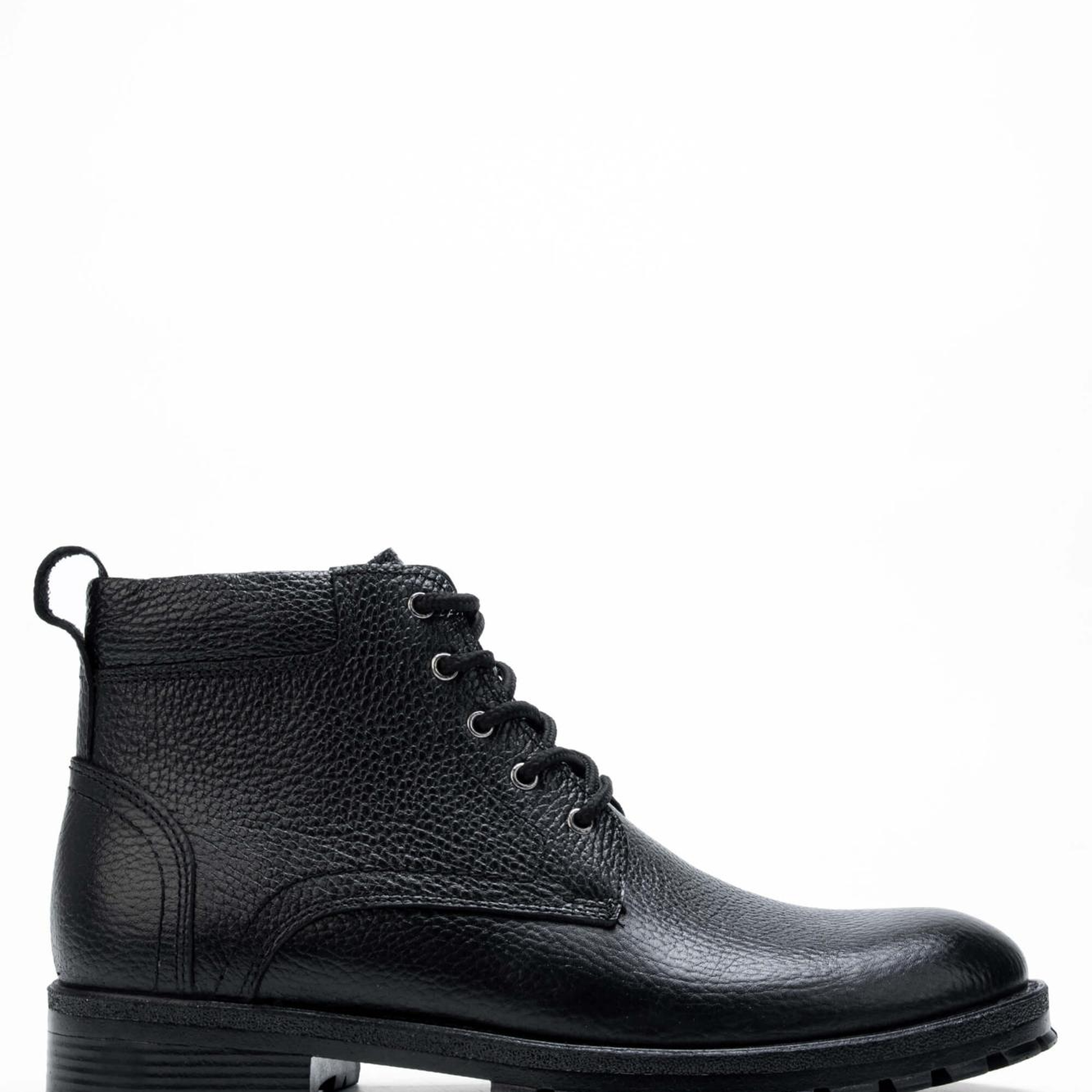 Tamer Tanca Erkek Hakiki Deri Siyah Casual Bot