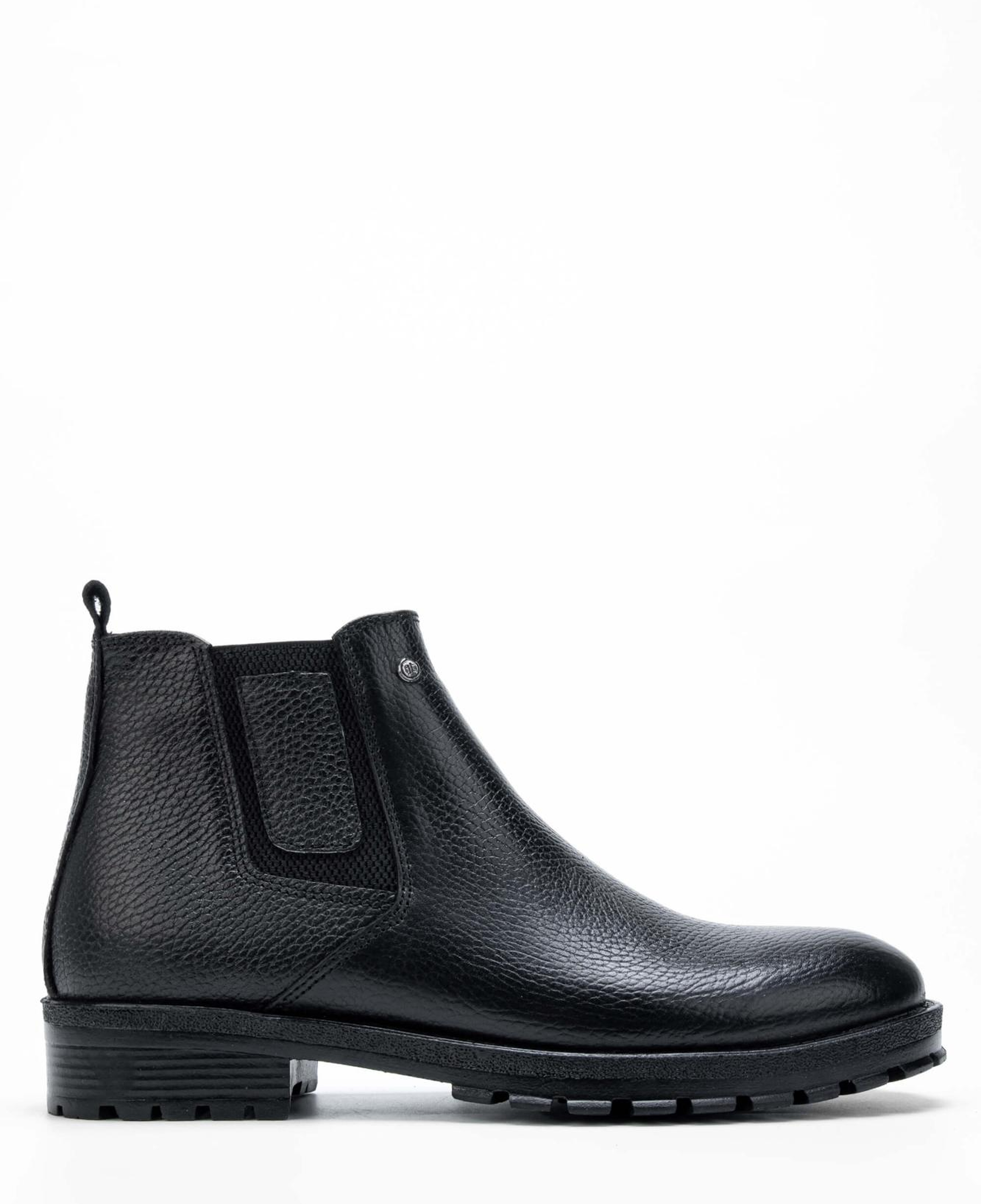 Tamer Tanca Erkek Hakiki Deri Siyah Casual Bot