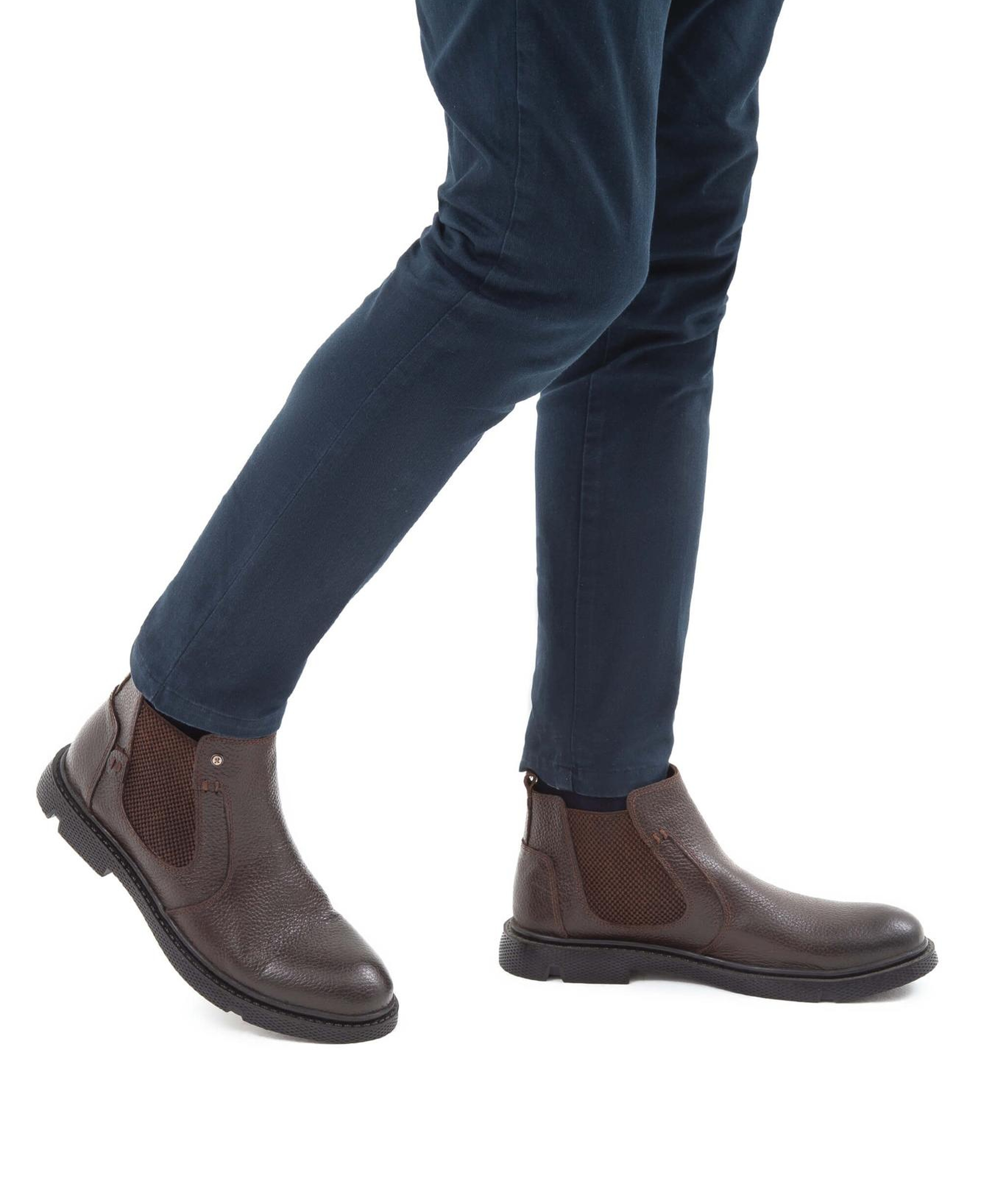 Tamer Tanca Erkek Hakiki Deri Kahverengi Klasik Bot