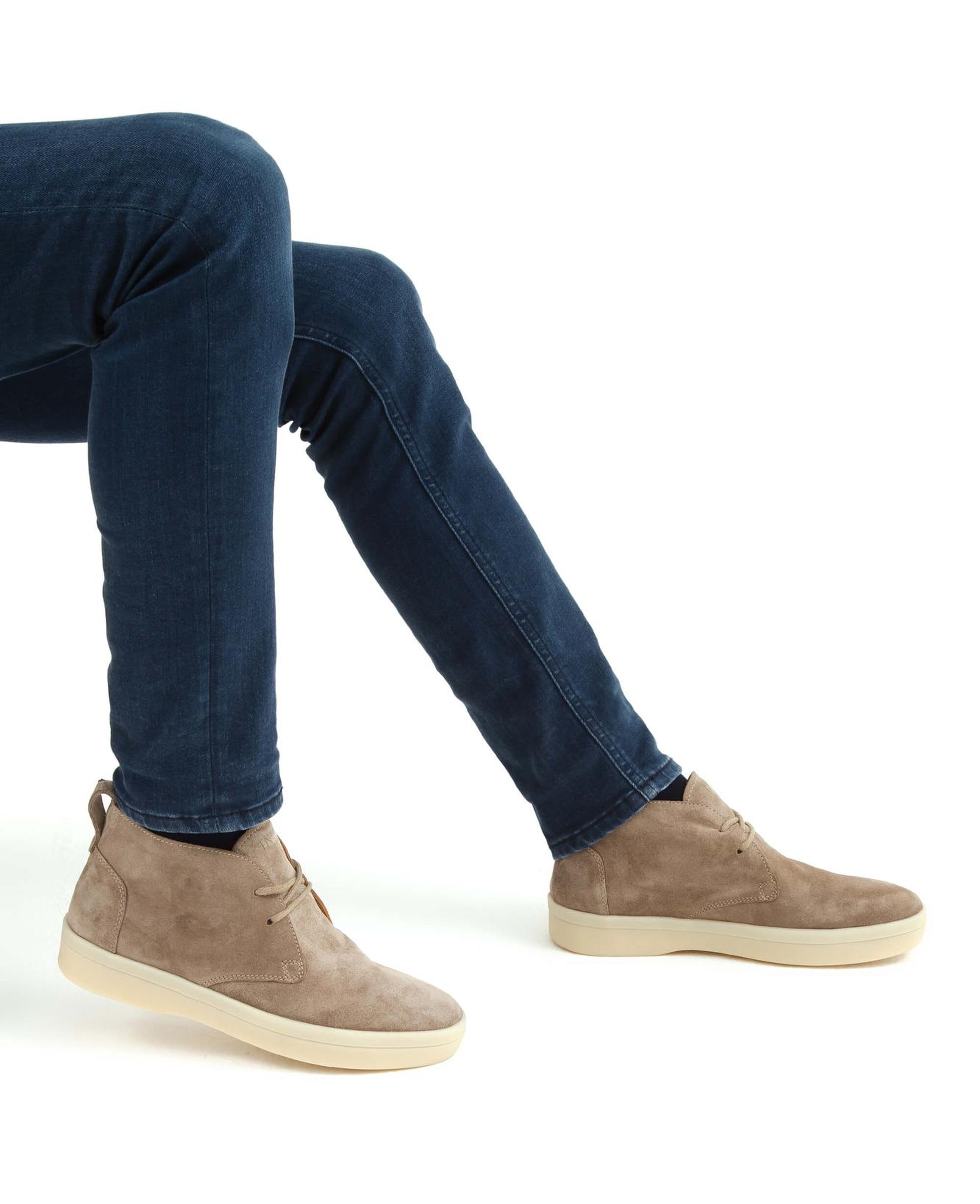 Tamer Tanca Erkek Hakiki Deri Bej Casual Bot