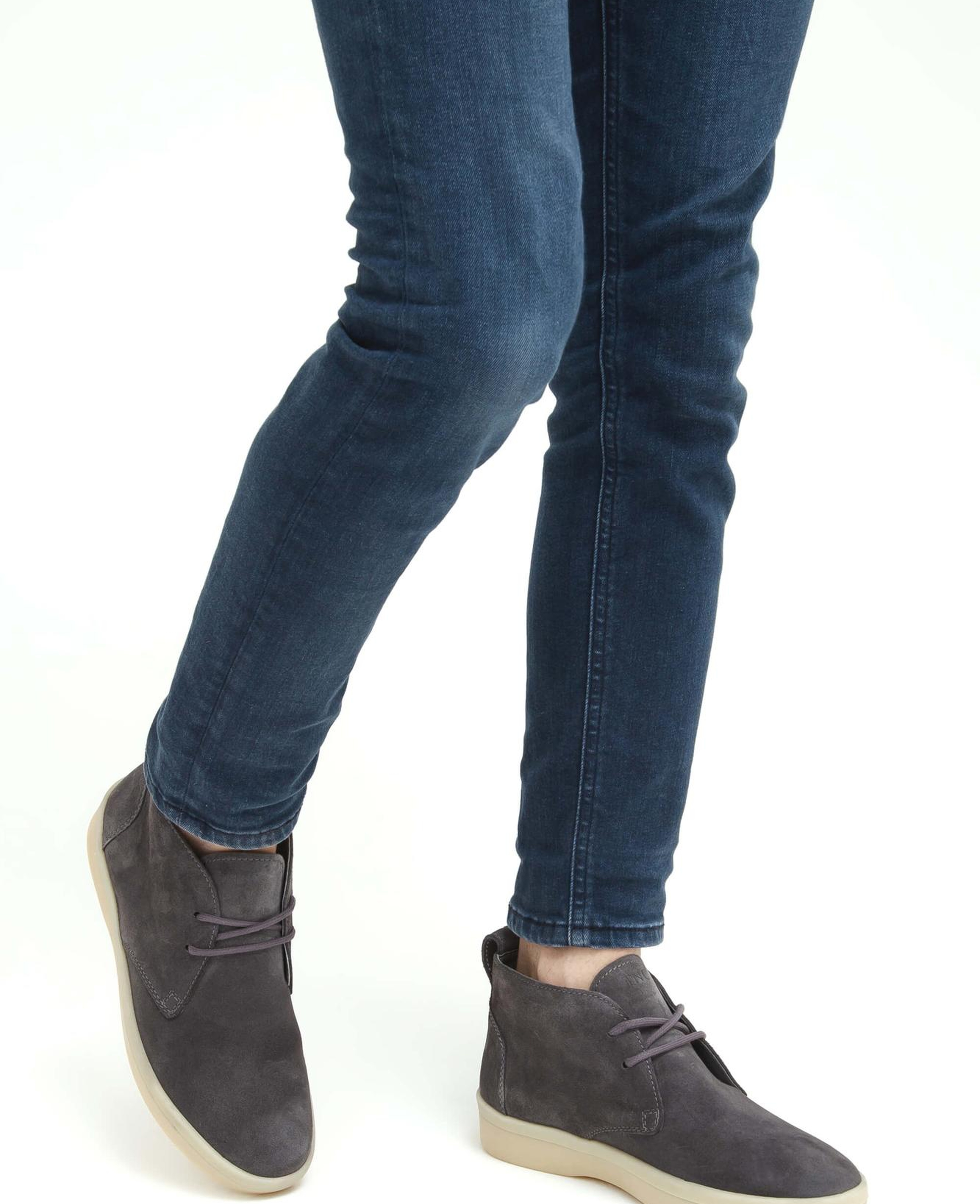 Tamer Tanca Erkek Hakiki Deri Gri Casual Bot