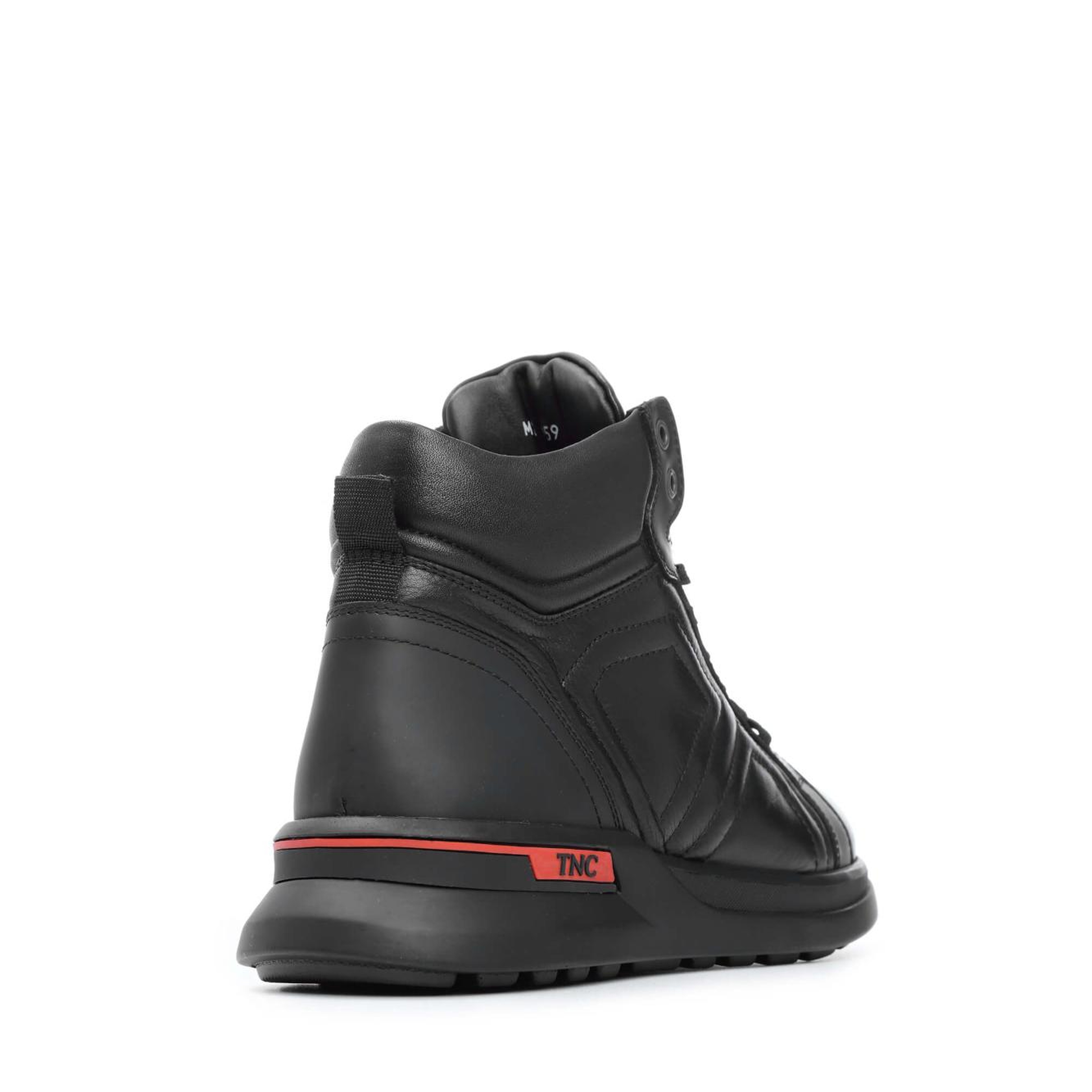 Tamer Tanca Erkek Hakiki Deri Siyah Spor Bot