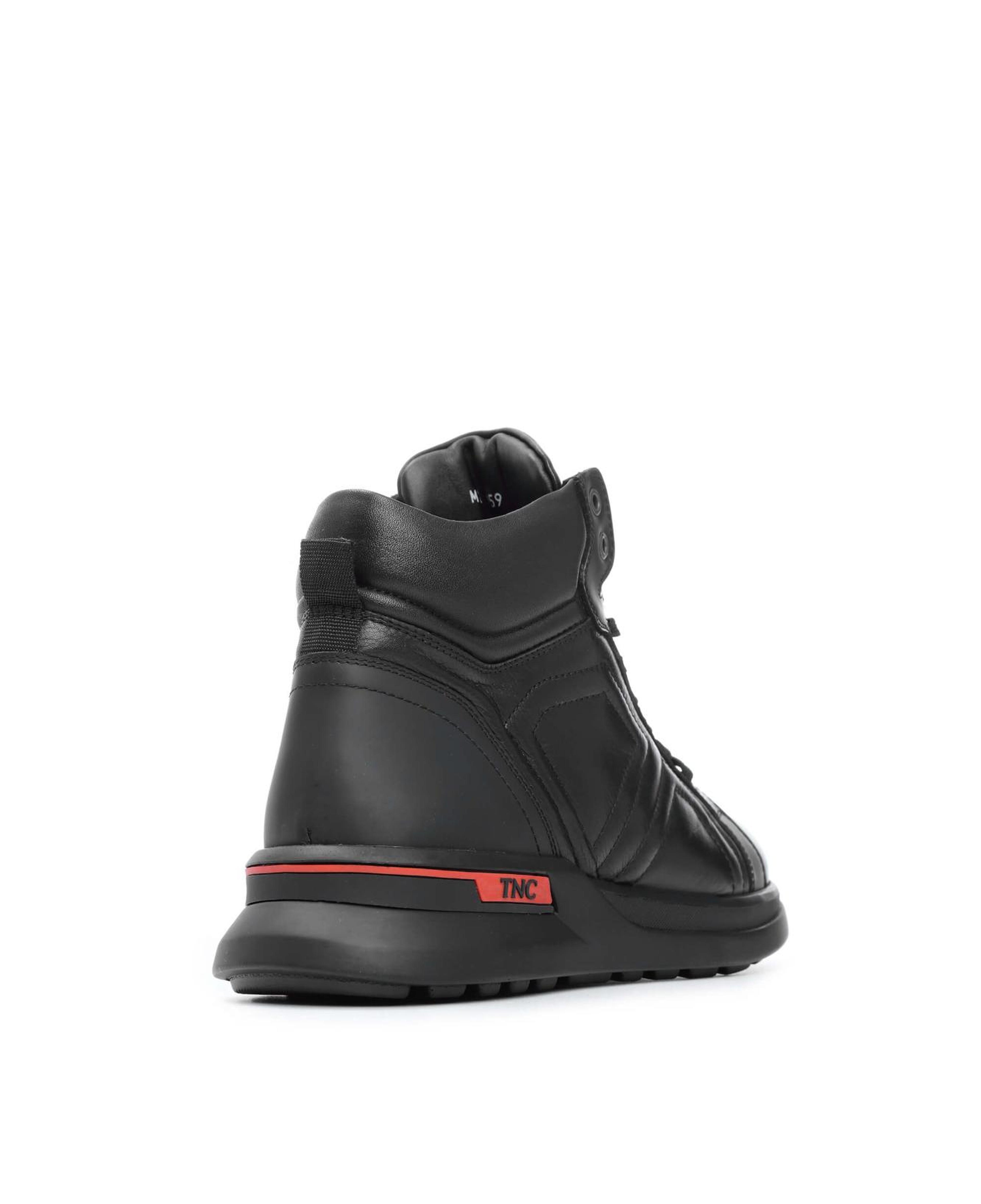 Tamer Tanca Erkek Hakiki Deri Siyah Spor Bot