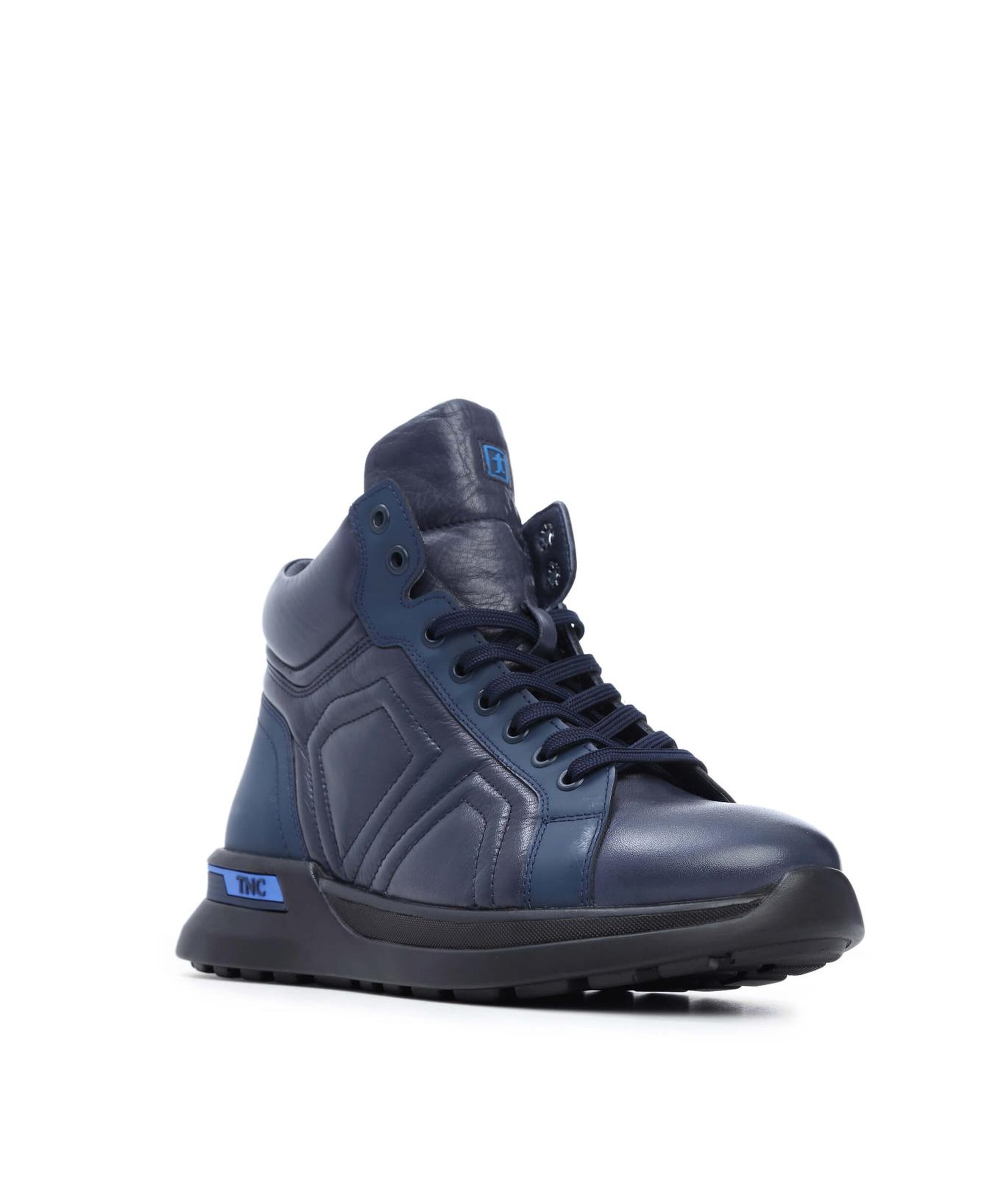 Tamer Tanca Erkek Hakiki Deri Lacivert Spor Bot