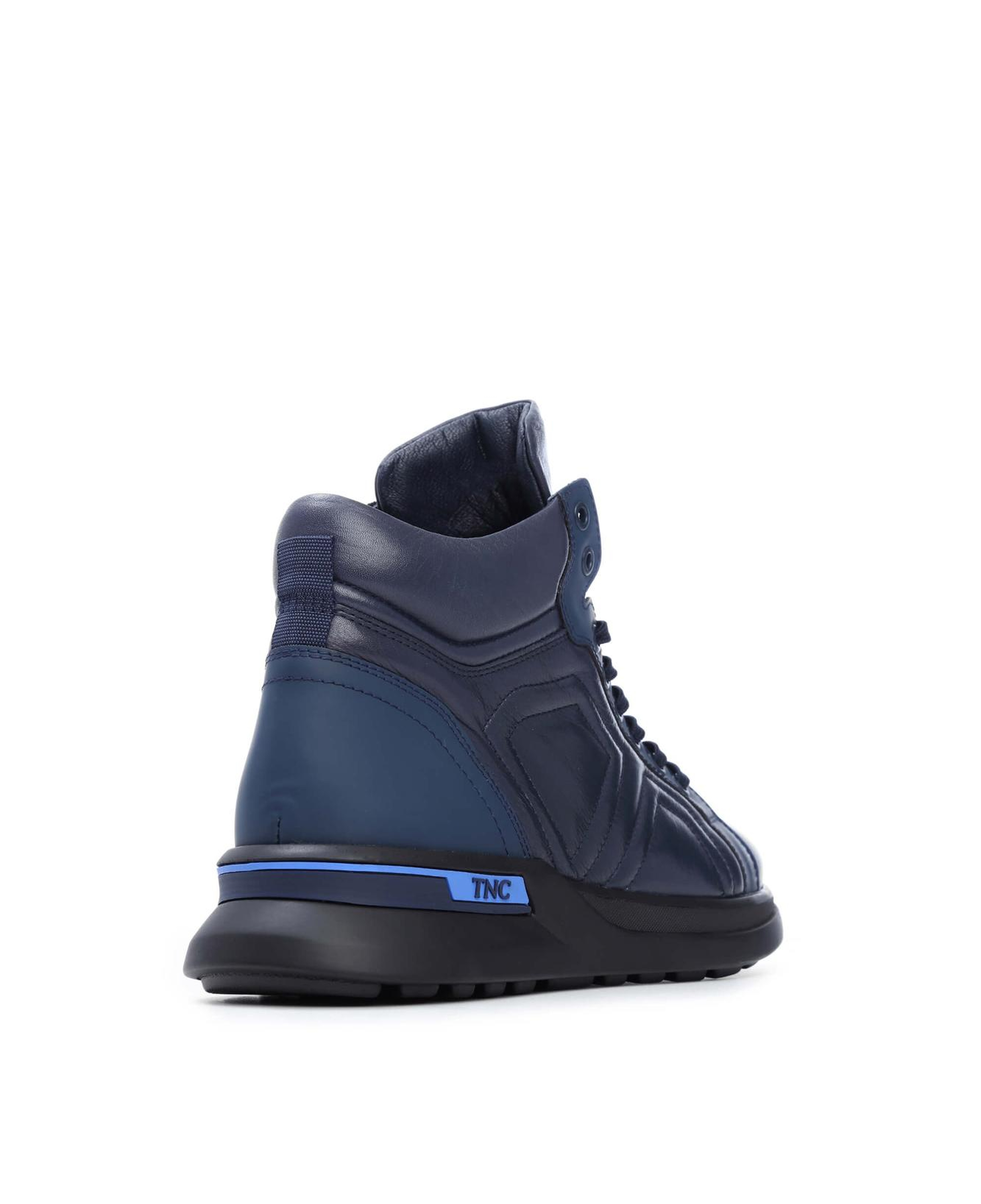 Tamer Tanca Erkek Hakiki Deri Lacivert Spor Bot