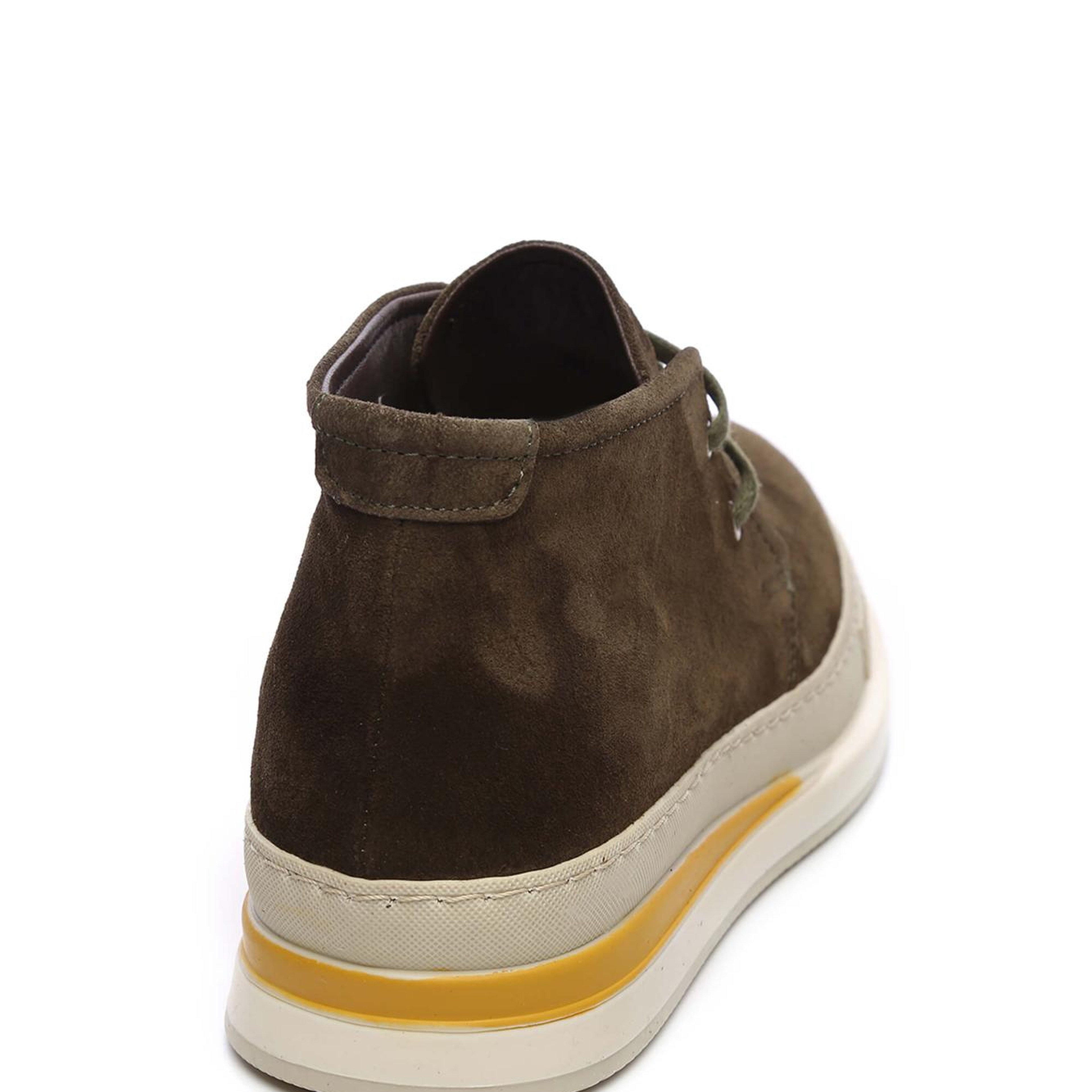 Tamer Tanca Erkek Hakiki Deri Yeşil Süet Casual Bot