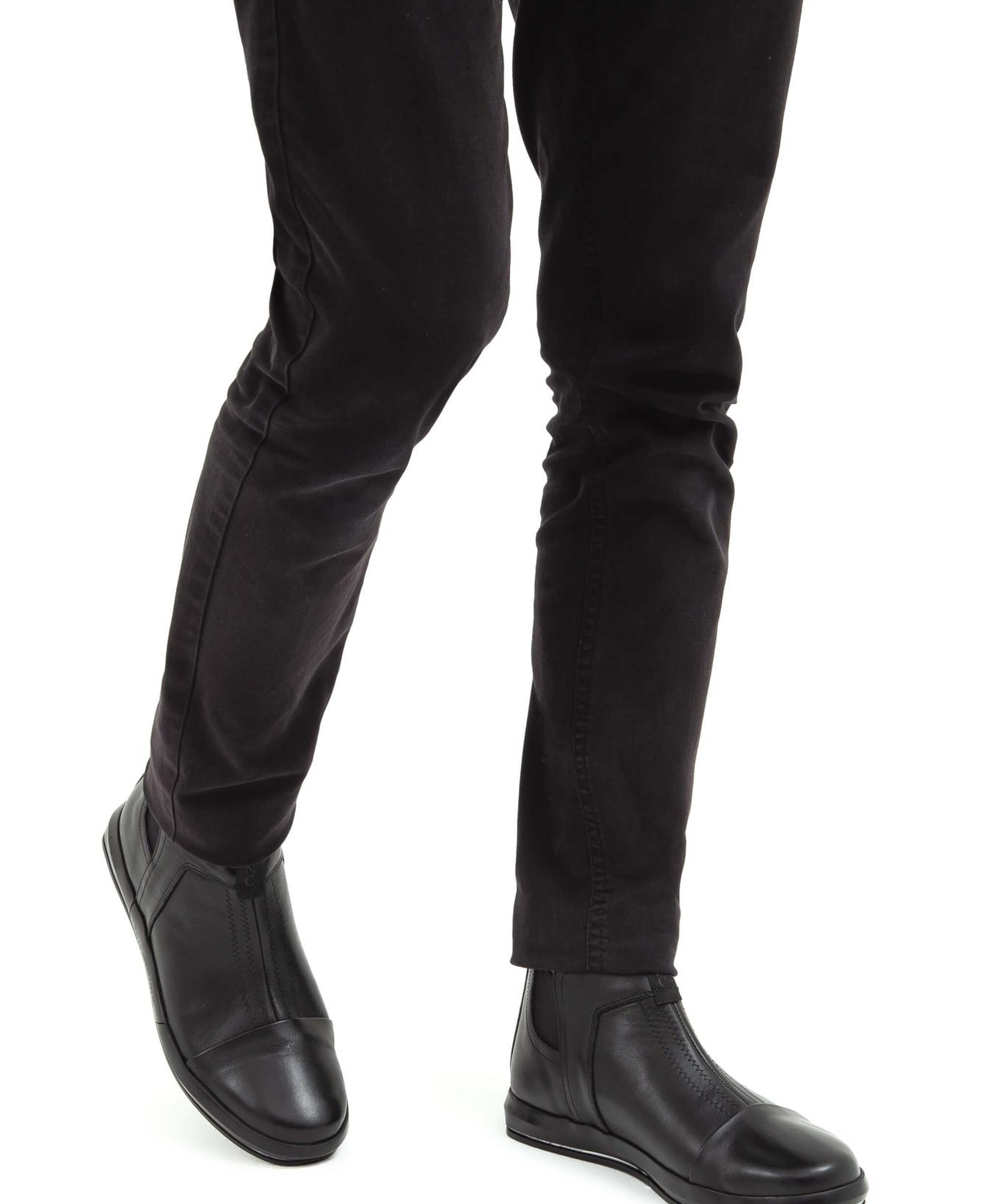 Tamer Tanca Erkek Hakiki Deri Siyah Casual Bot