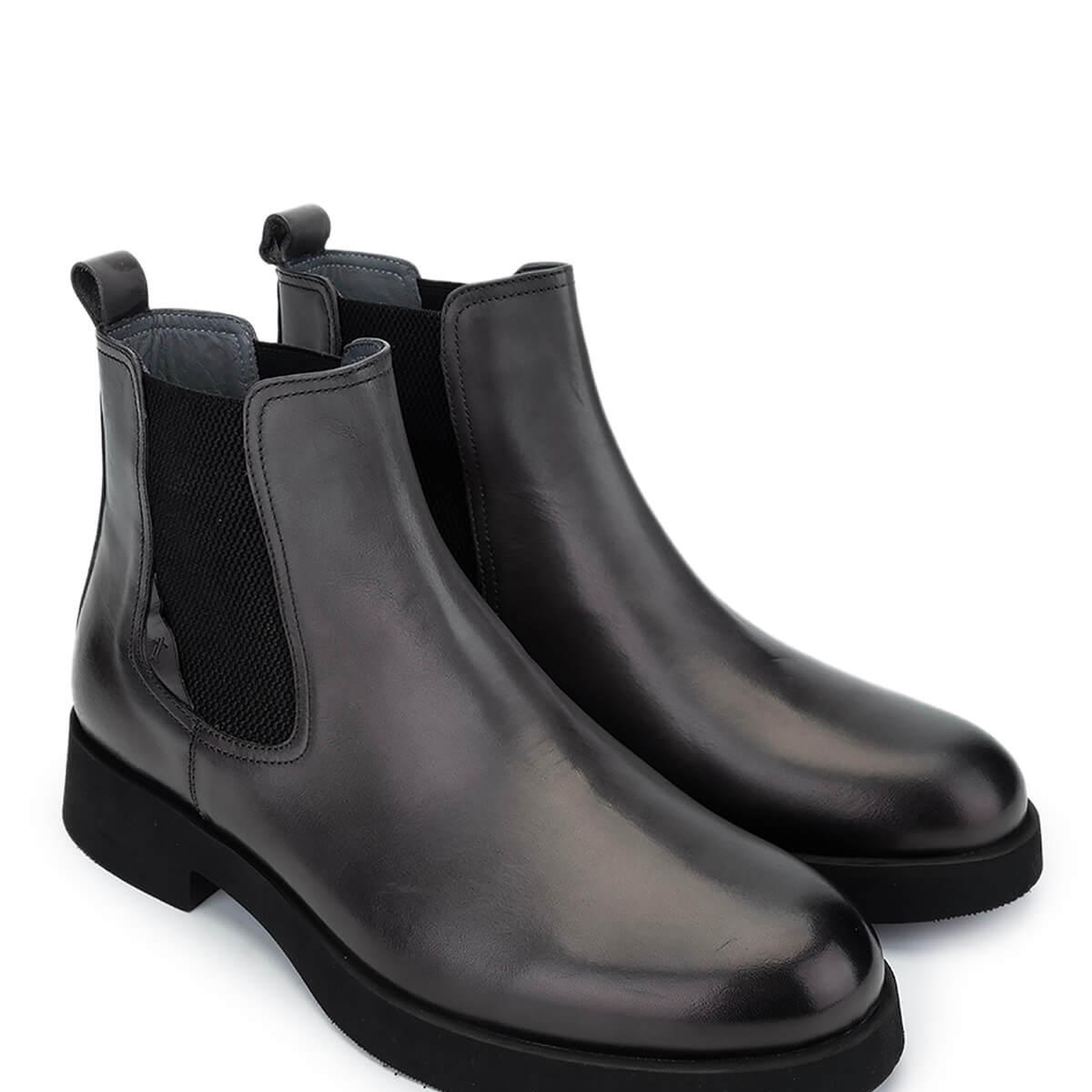 Tamer Tanca Erkek Hakiki Deri Gri Casual Bot