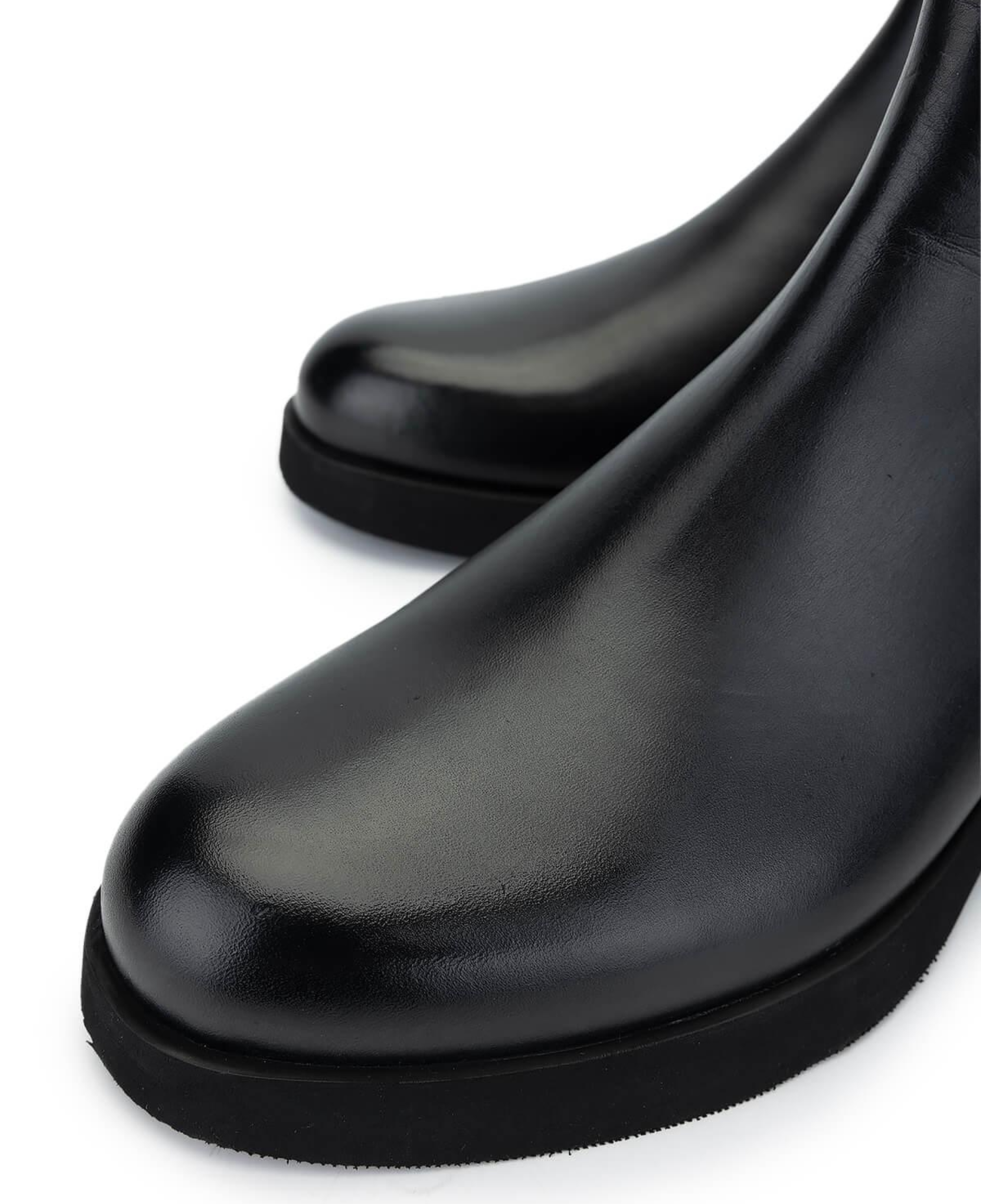 Tamer Tanca Erkek Hakiki Deri Siyah Deri Casual Bot