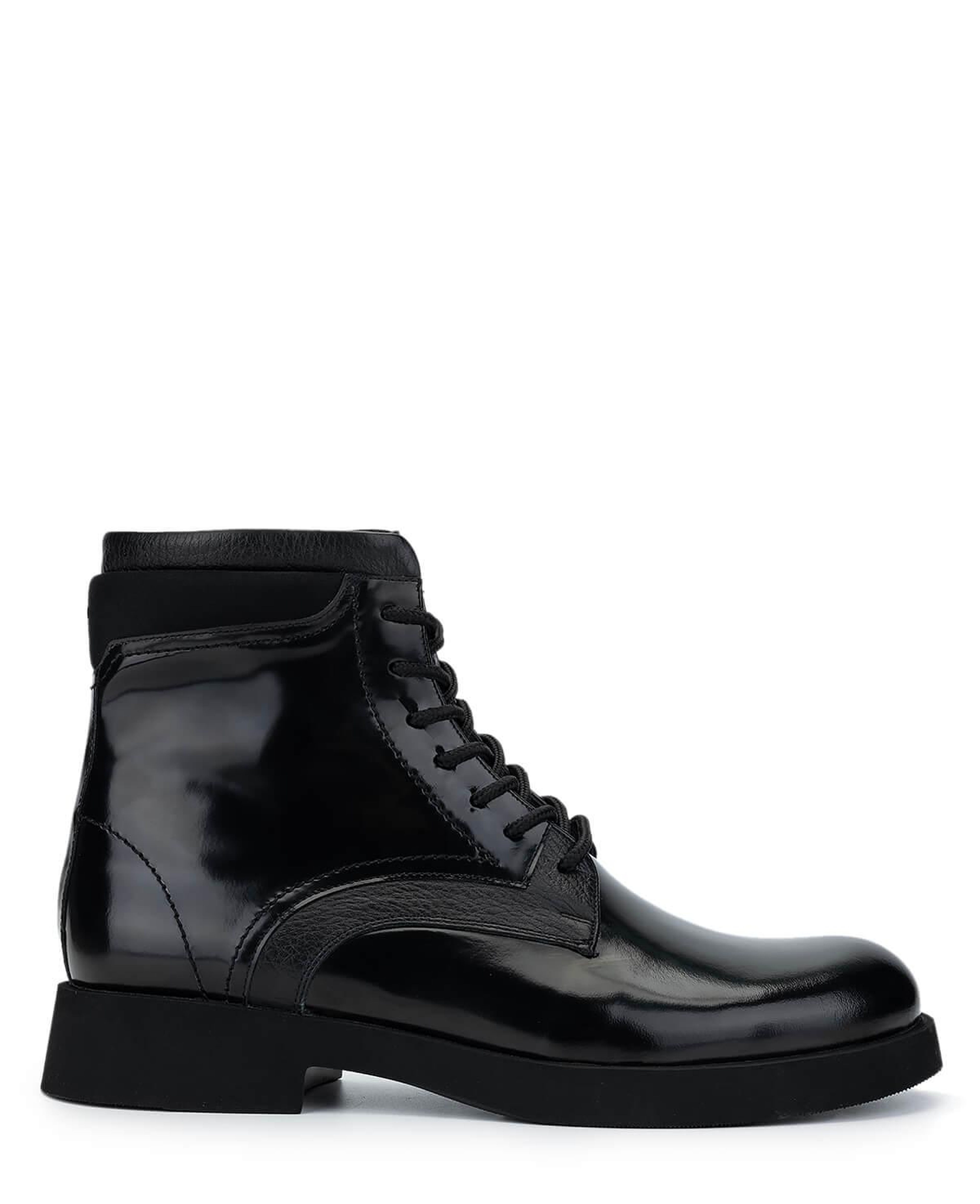 Tamer Tanca Erkek Hakiki Deri Siyah Açma Casual Bot