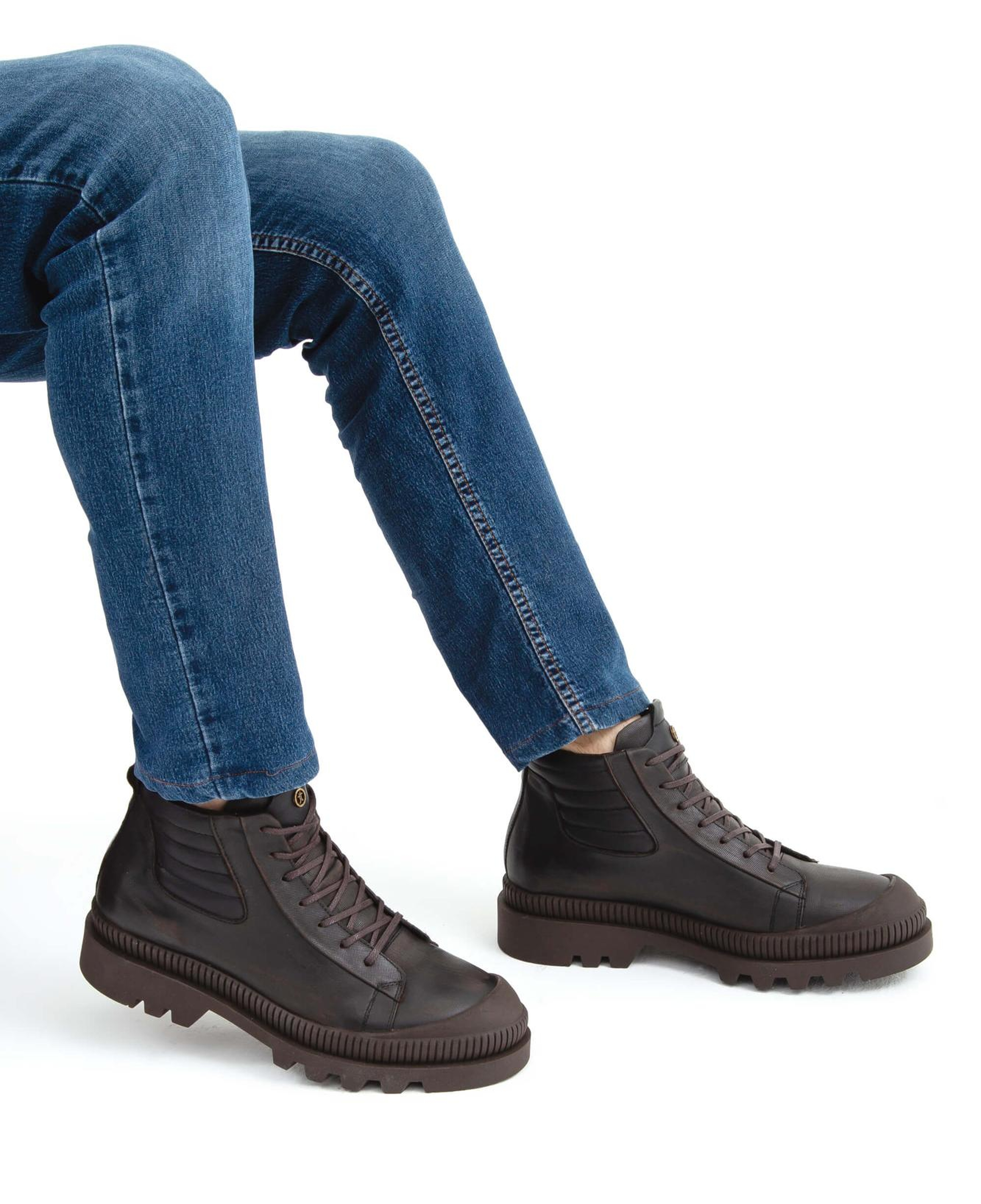 Tamer Tanca Erkek Hakiki Deri Kahverengi Casual Bot