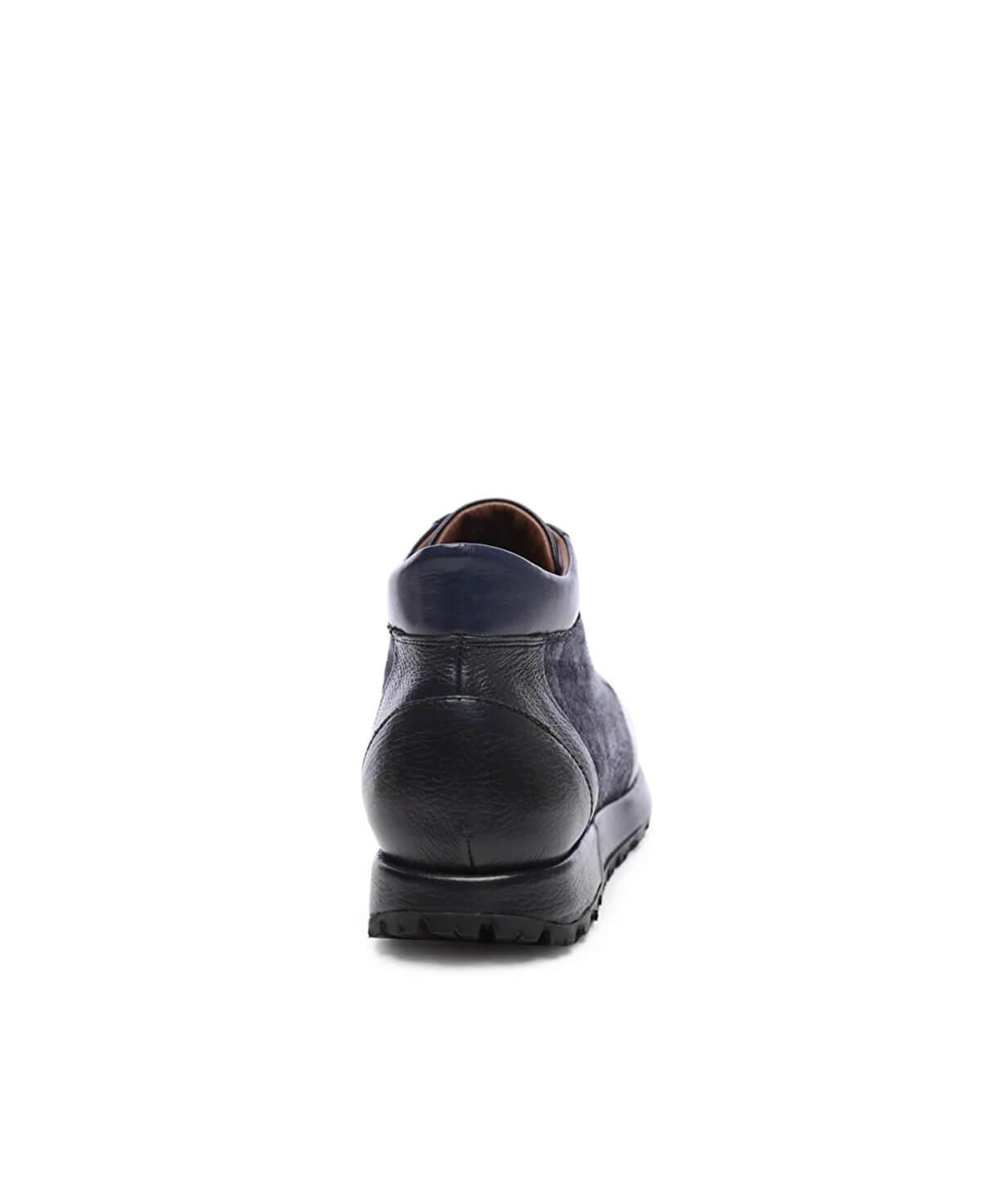 Tamer Tanca Erkek Hakiki Deri Lacivert Casual Bot