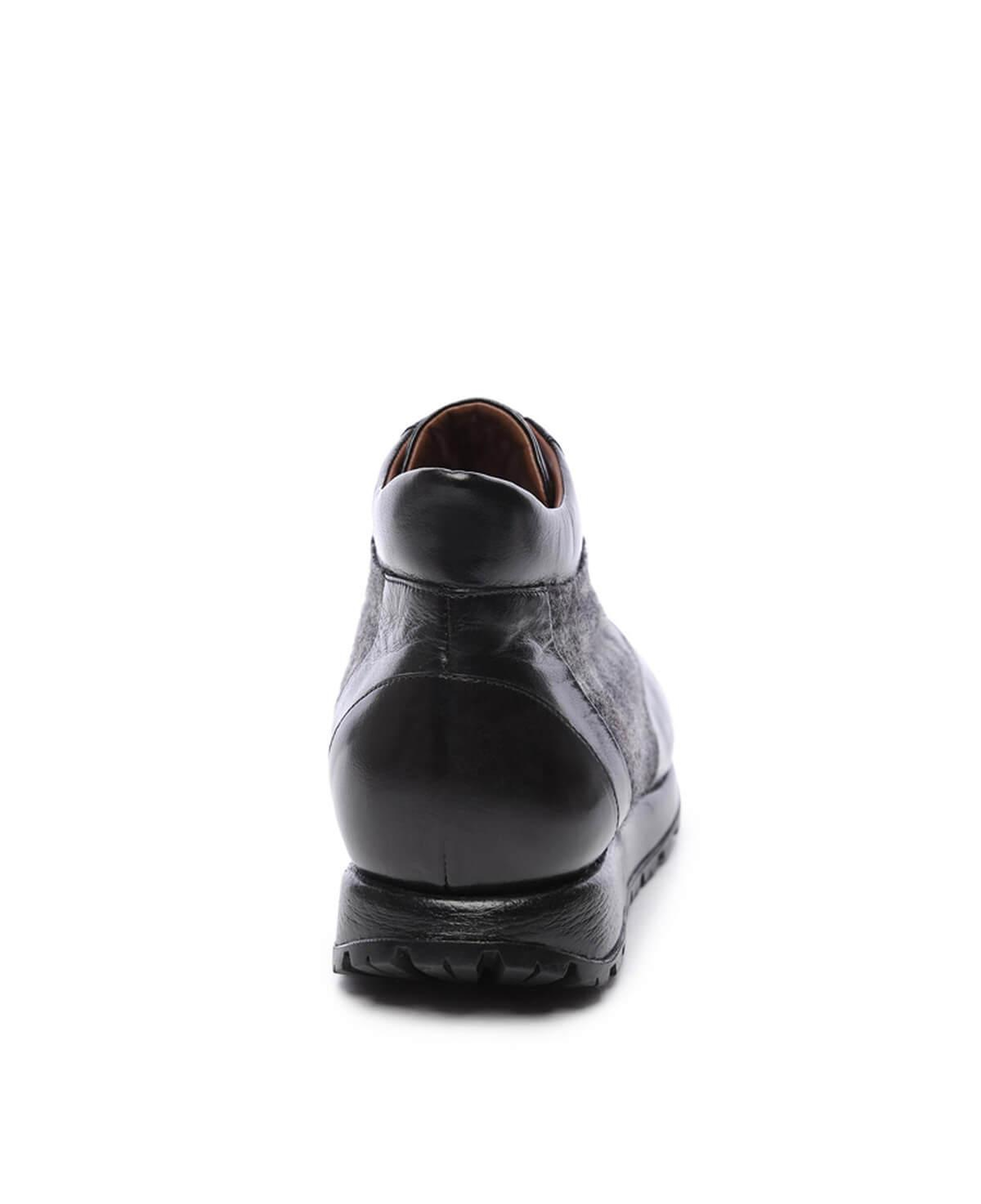 Tamer Tanca Erkek Hakiki Deri Siyah Casual Bot