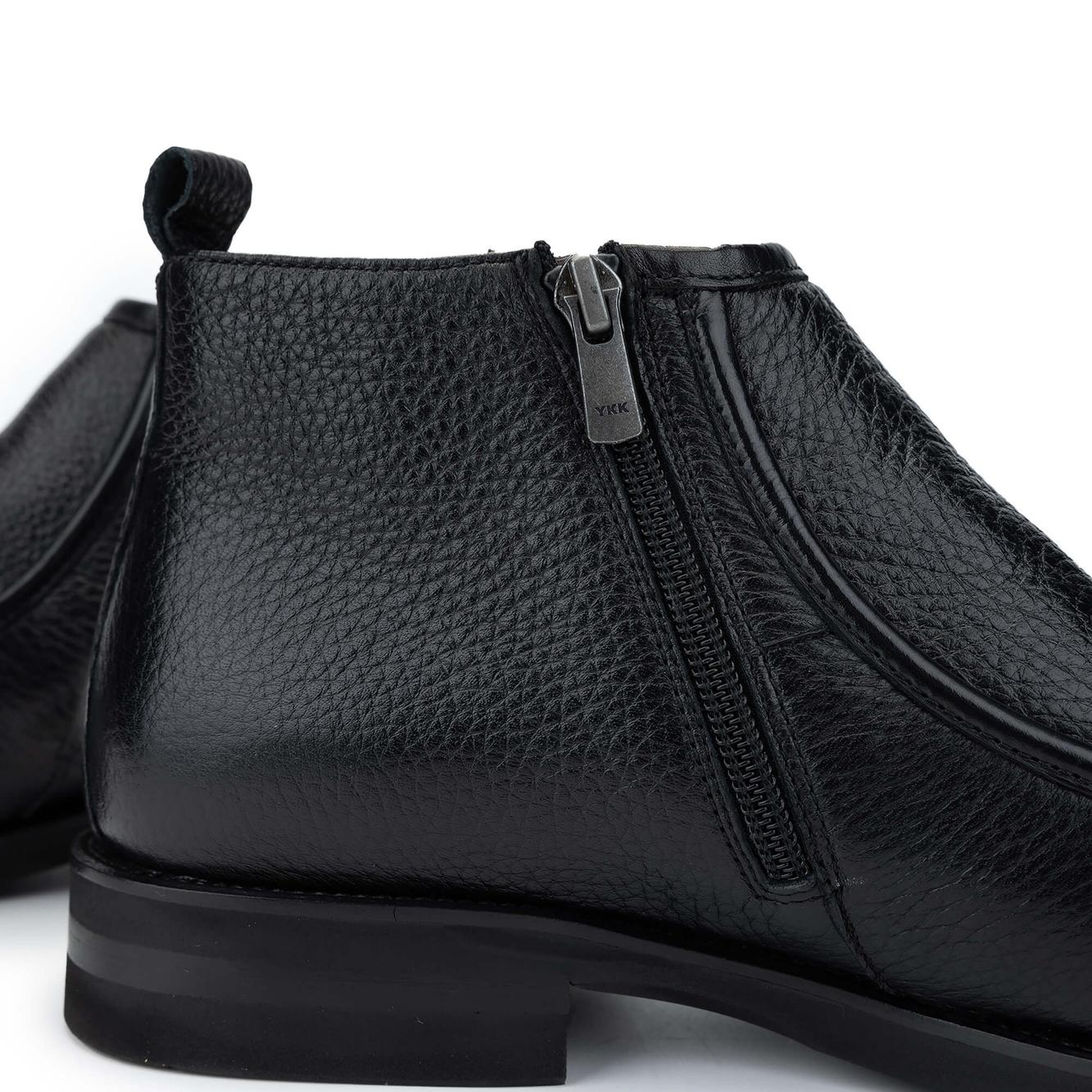 Tamer Tanca Erkek Hakiki Deri Siyah Bot Ayakkabı