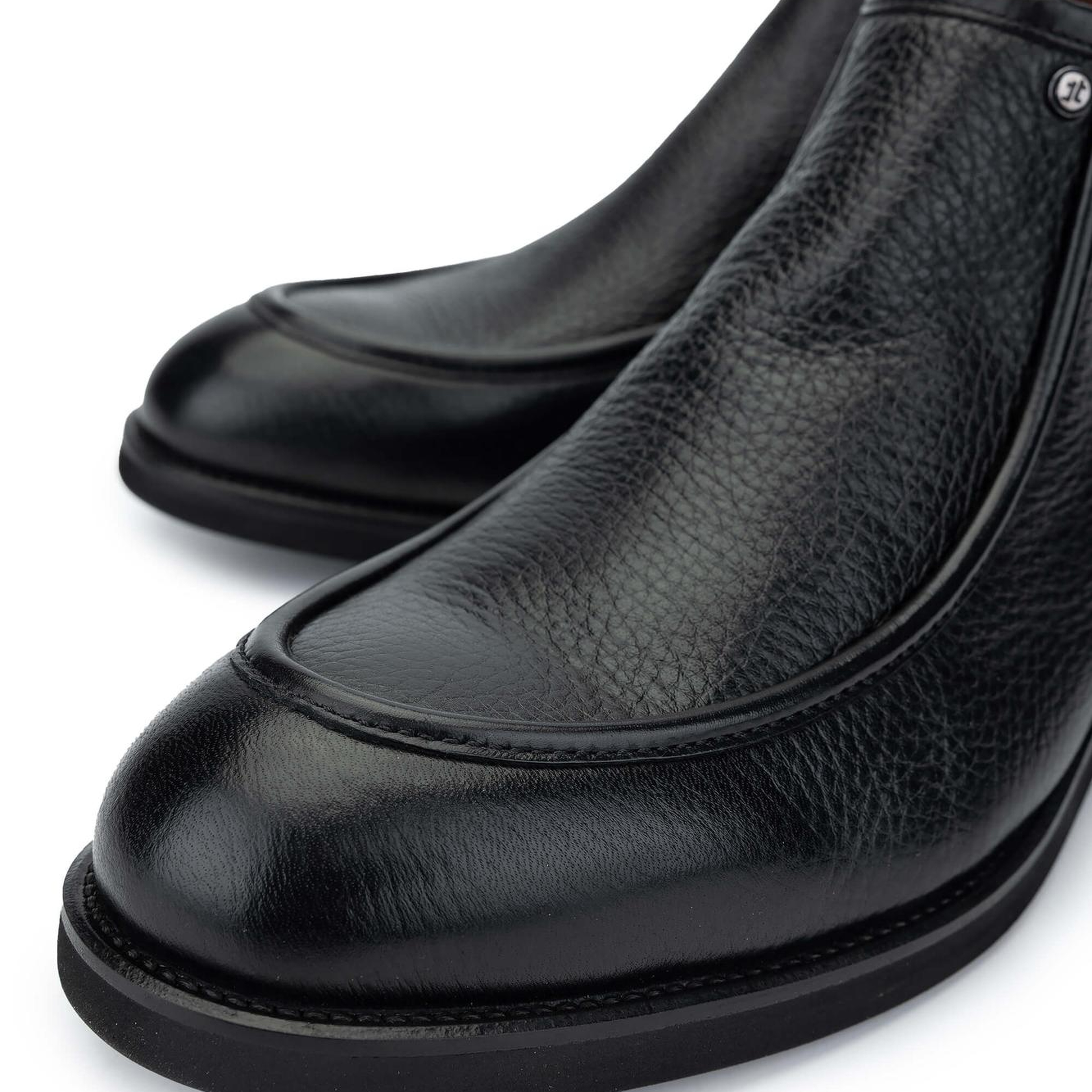 Tamer Tanca Erkek Hakiki Deri Siyah Bot Ayakkabı