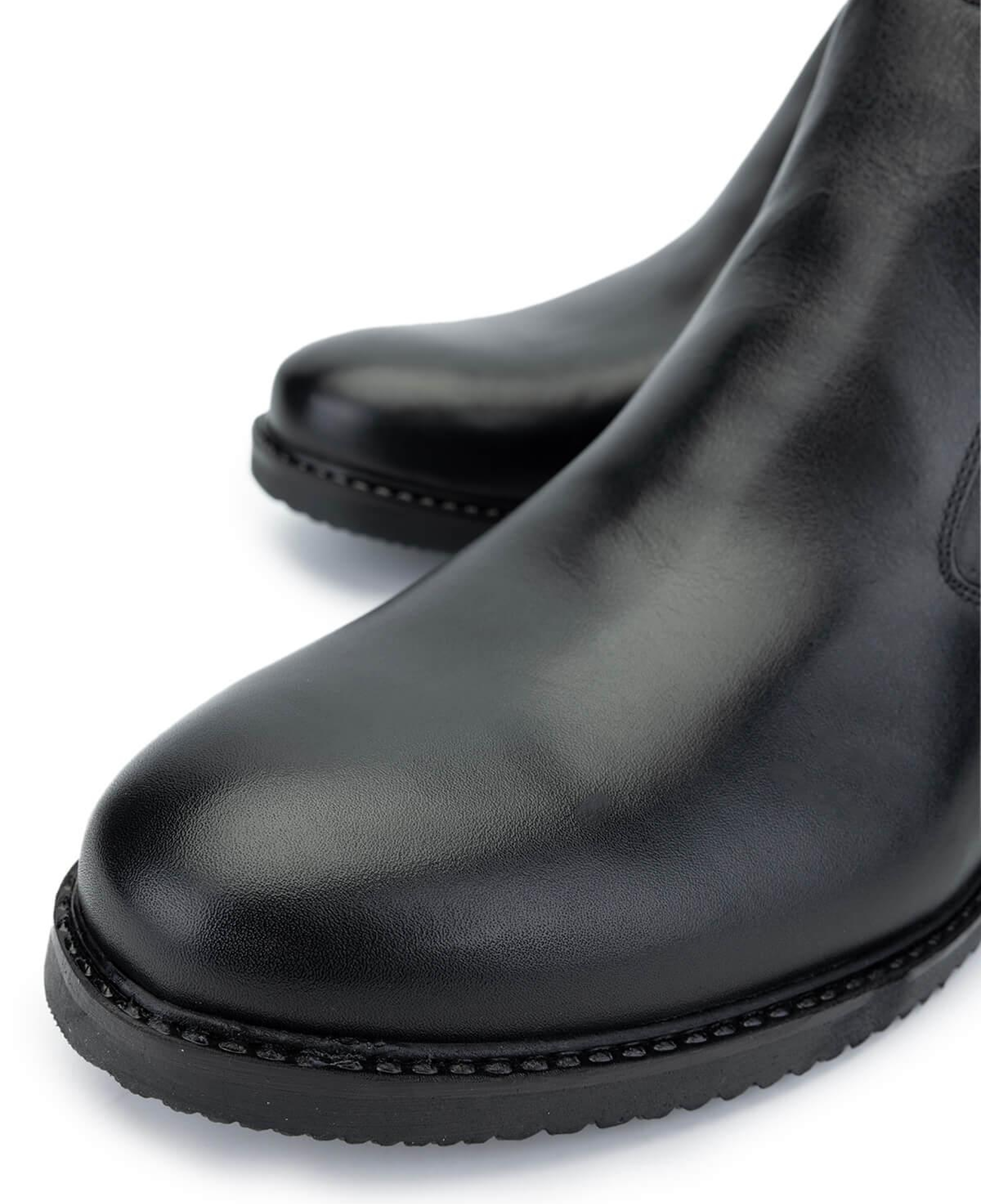 Tamer Tanca Erkek Hakiki Deri Siyah Kürklü Klasik Bot