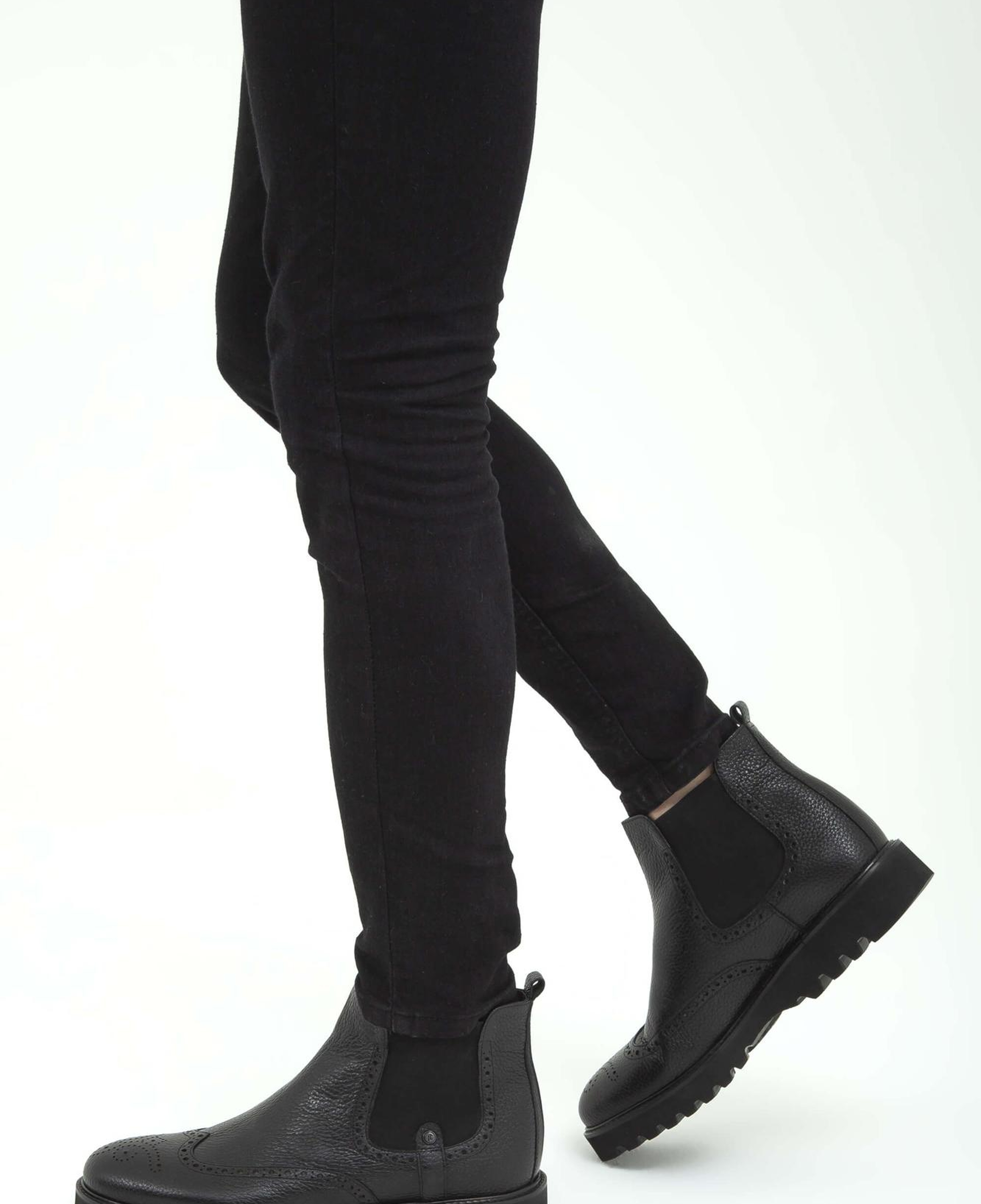 Tamer Tanca Erkek Hakiki Deri Siyah Klasik Bot