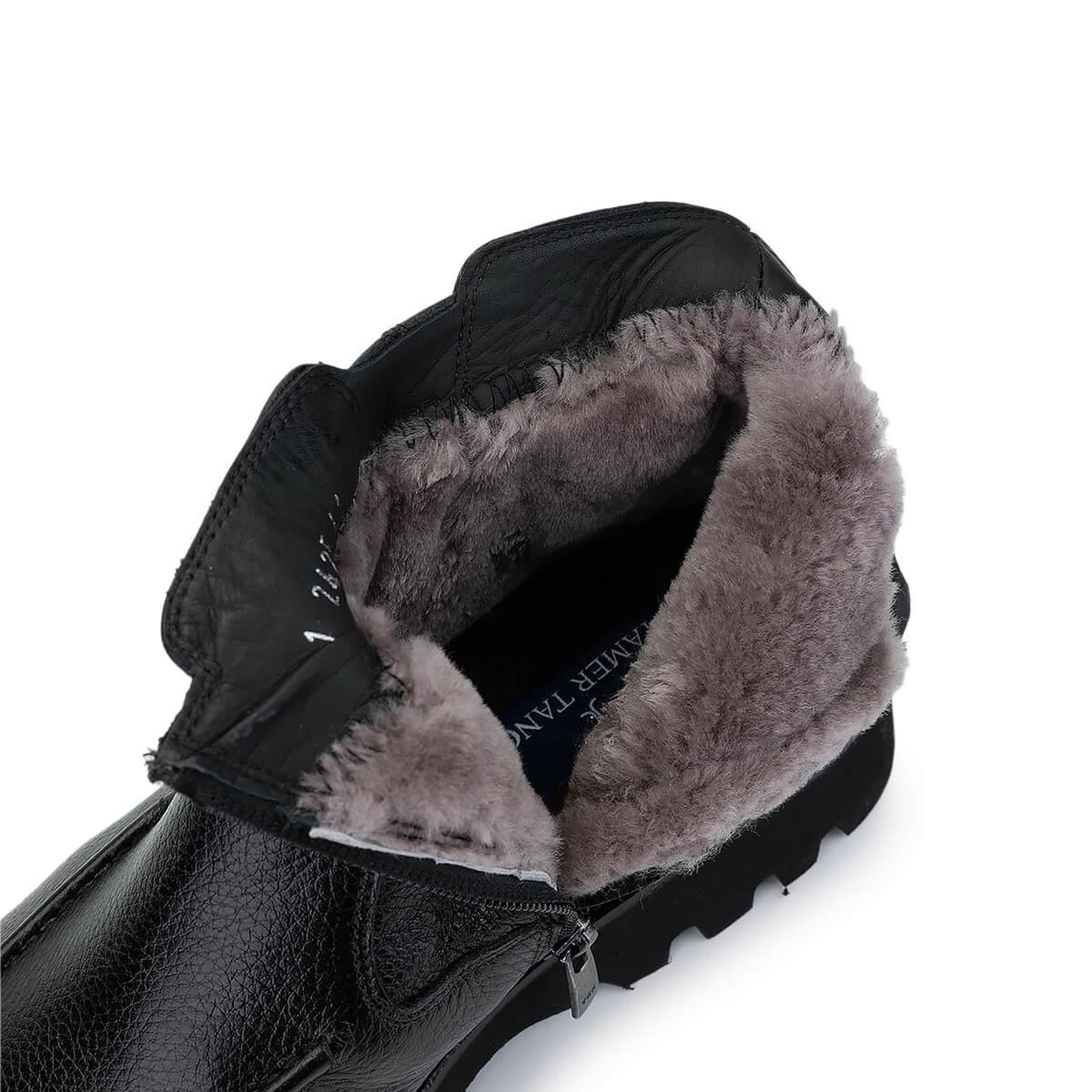 Tamer Tanca Erkek Hakiki Deri Siyah Klasik Bot