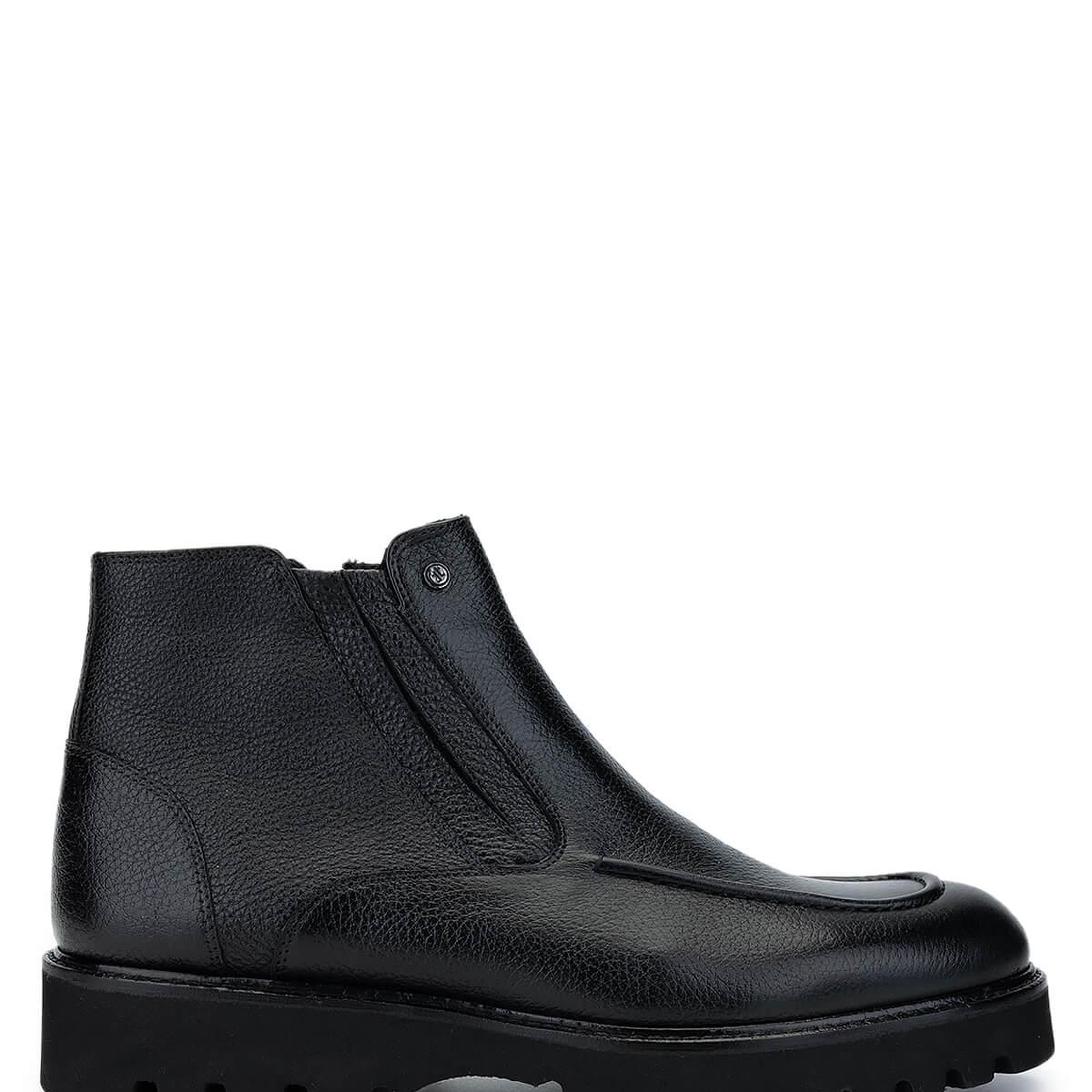 Tamer Tanca Erkek Hakiki Deri Siyah Klasik Bot