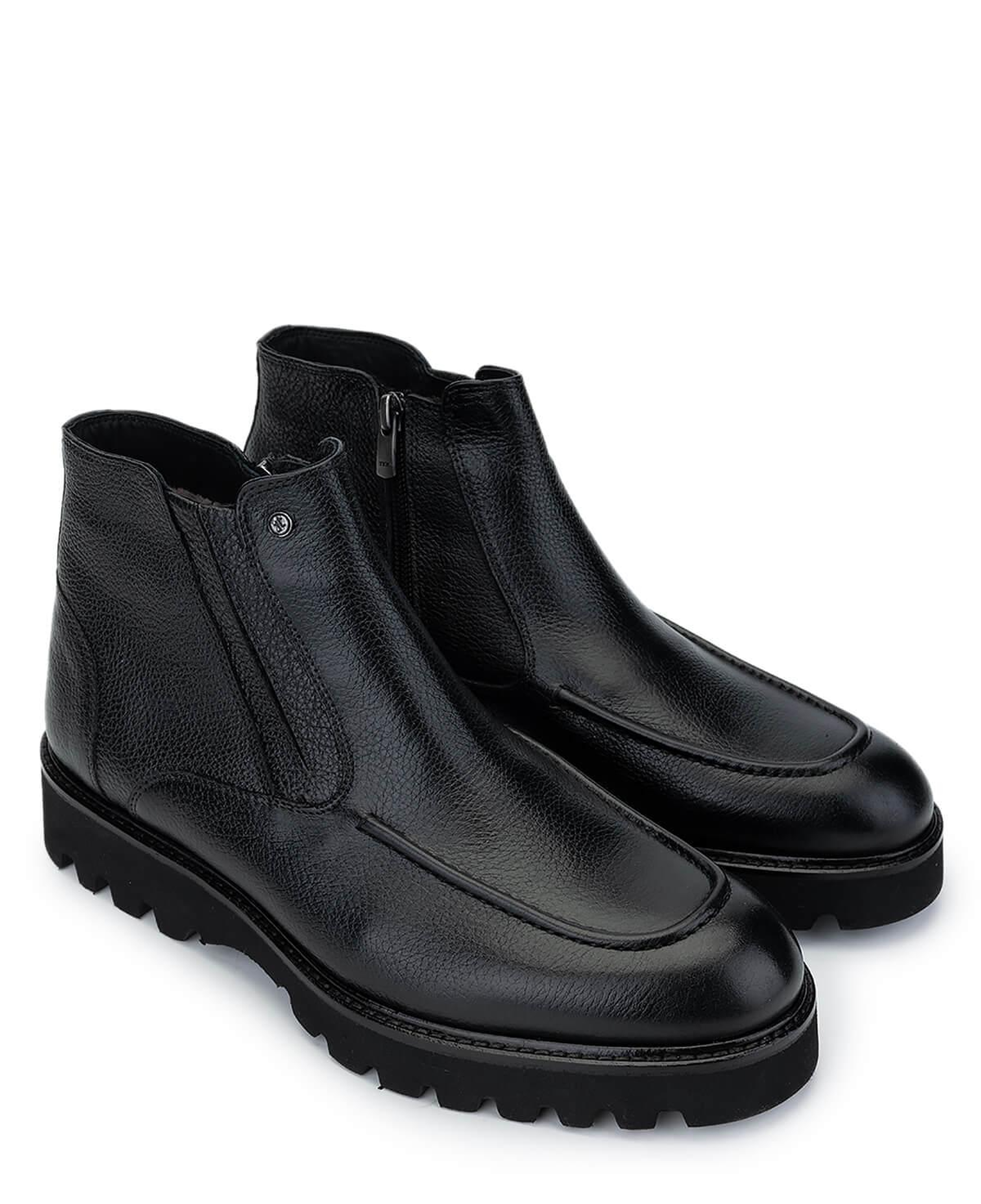Tamer Tanca Erkek Hakiki Deri Siyah Klasik Bot