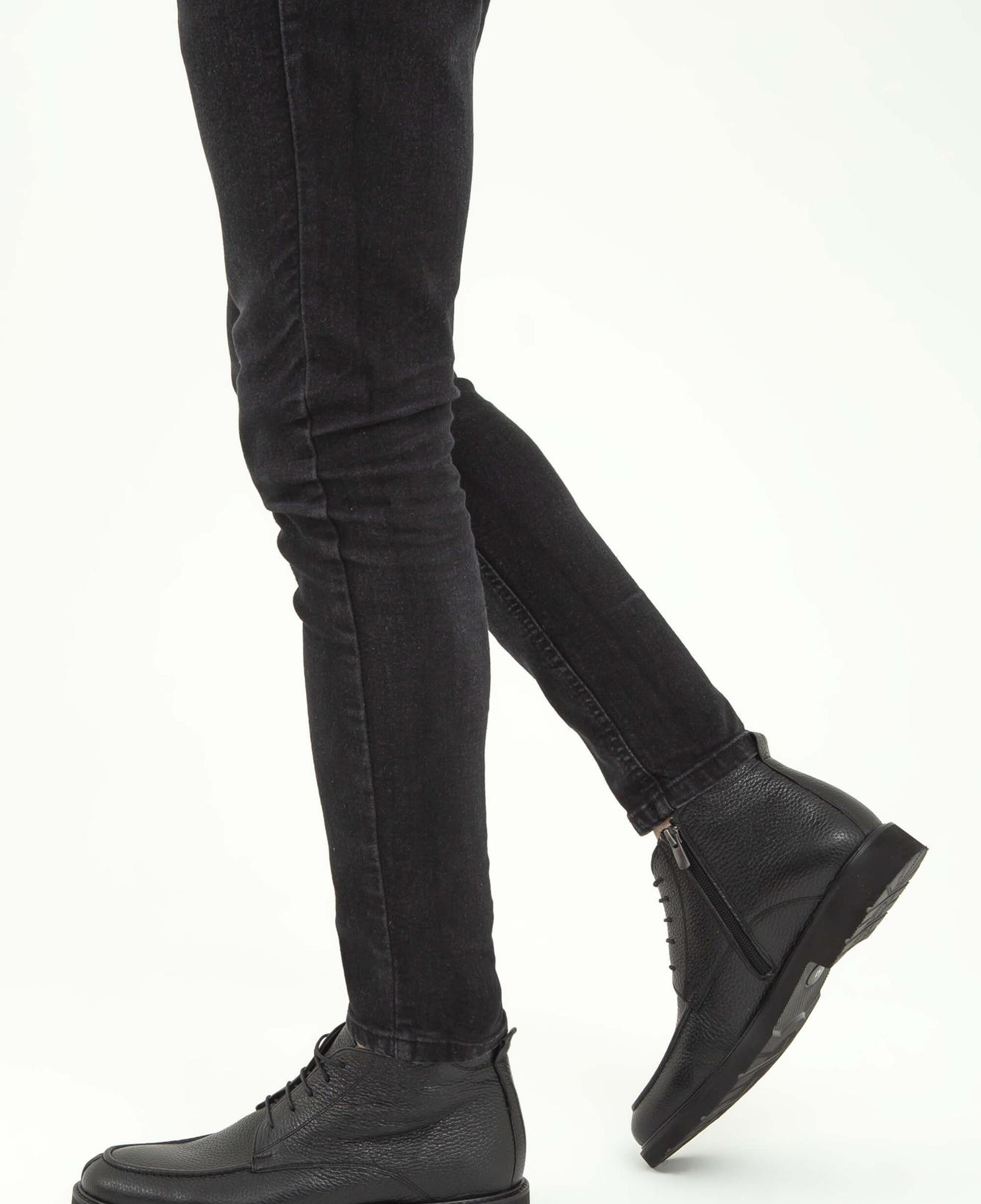 Tamer Tanca Erkek Hakiki Deri Siyah Klasik Bot