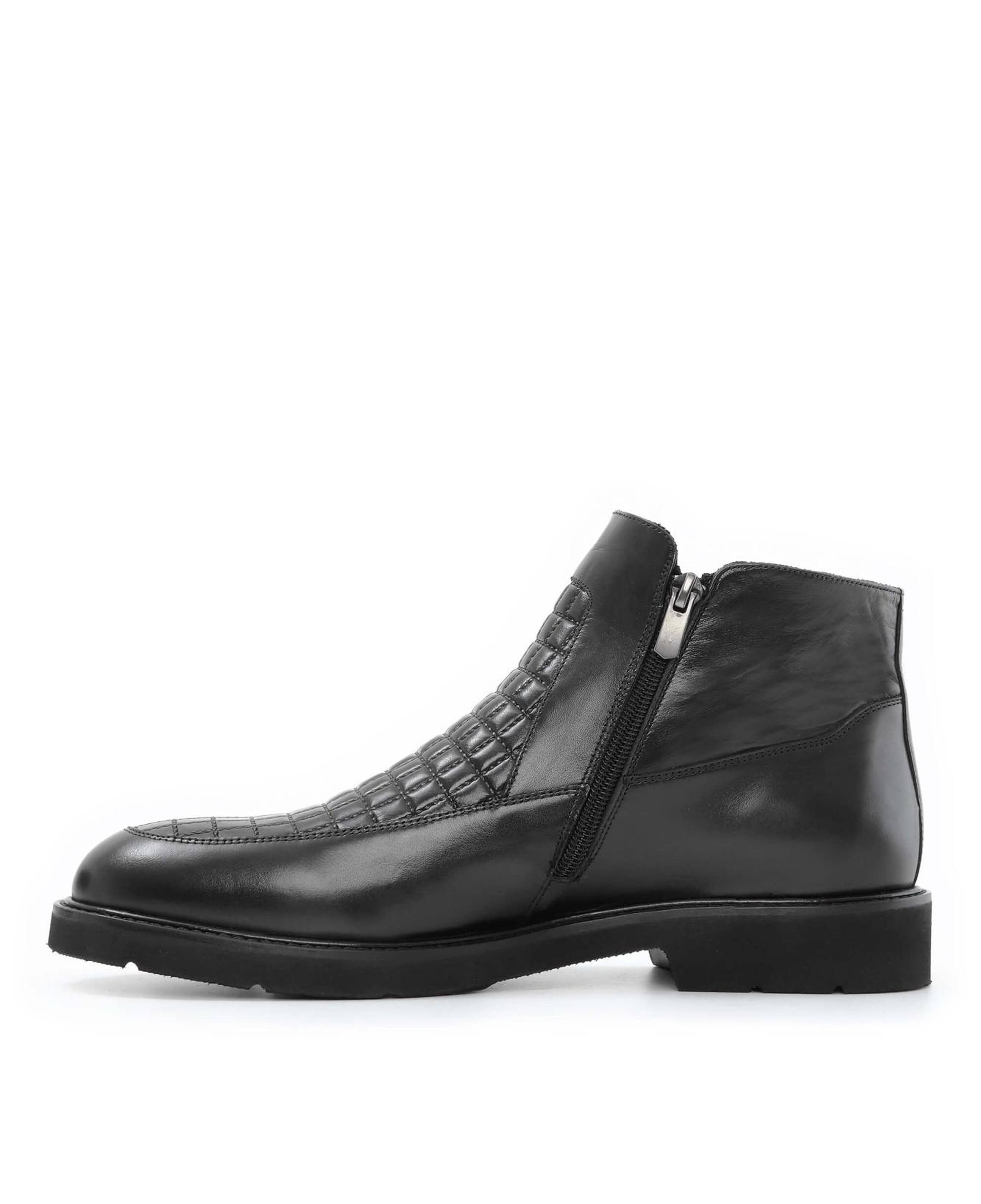 Tamer Tanca Erkek Hakiki Deri Siyah Klasik Bot