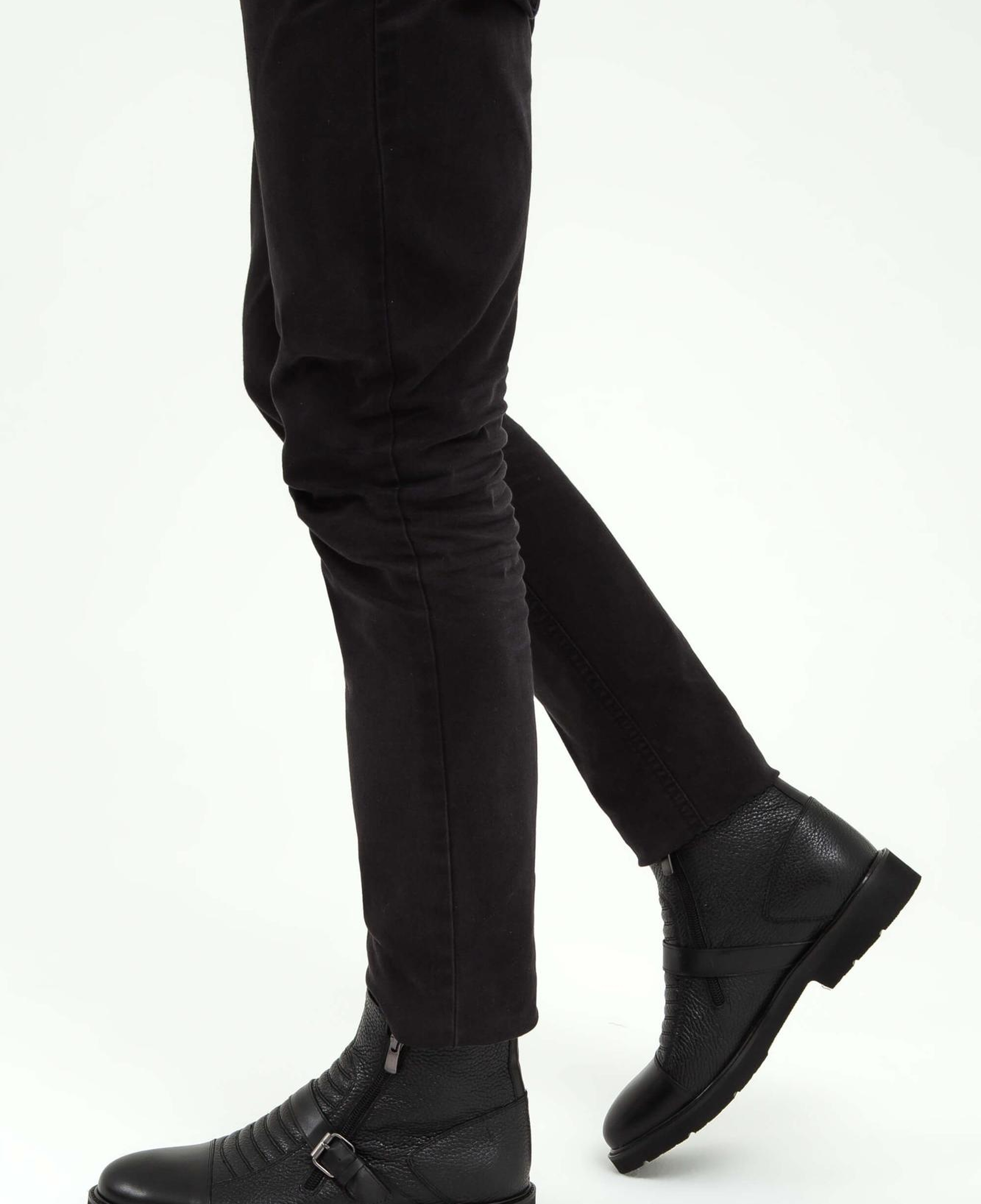 Tamer Tanca Erkek Hakiki Deri Siyah Klasik Bot