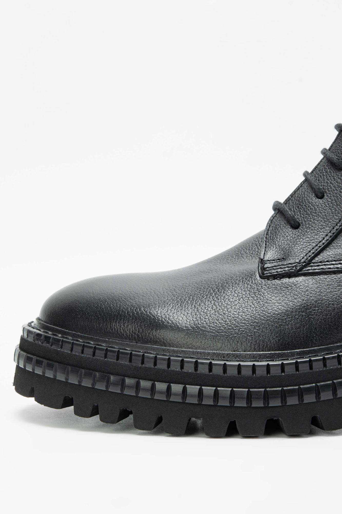 Tamer Tanca Erkek Hakiki Deri Siyah POSTAL Bot