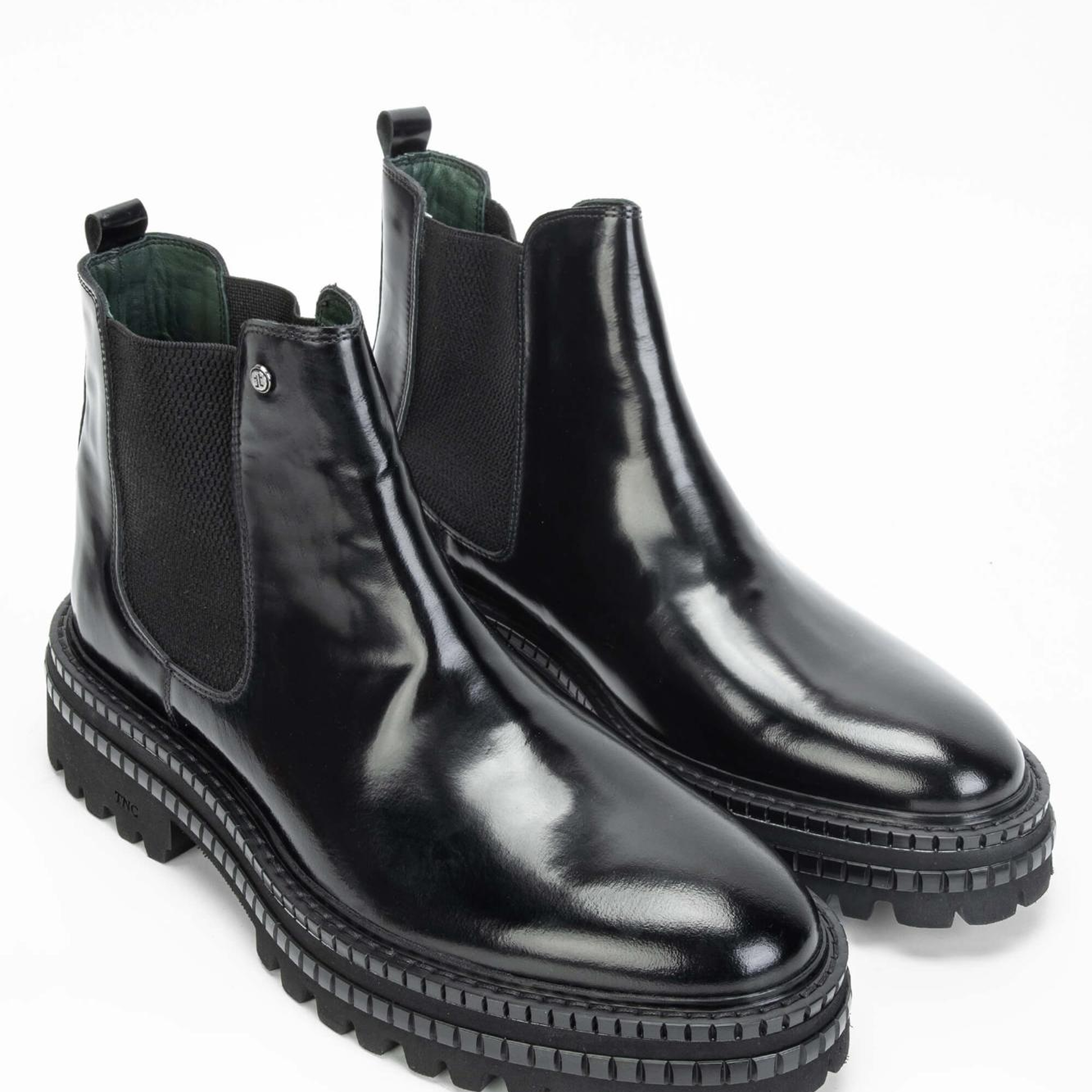 Tamer Tanca Erkek Hakiki Deri Siyah Açma Casual Bot