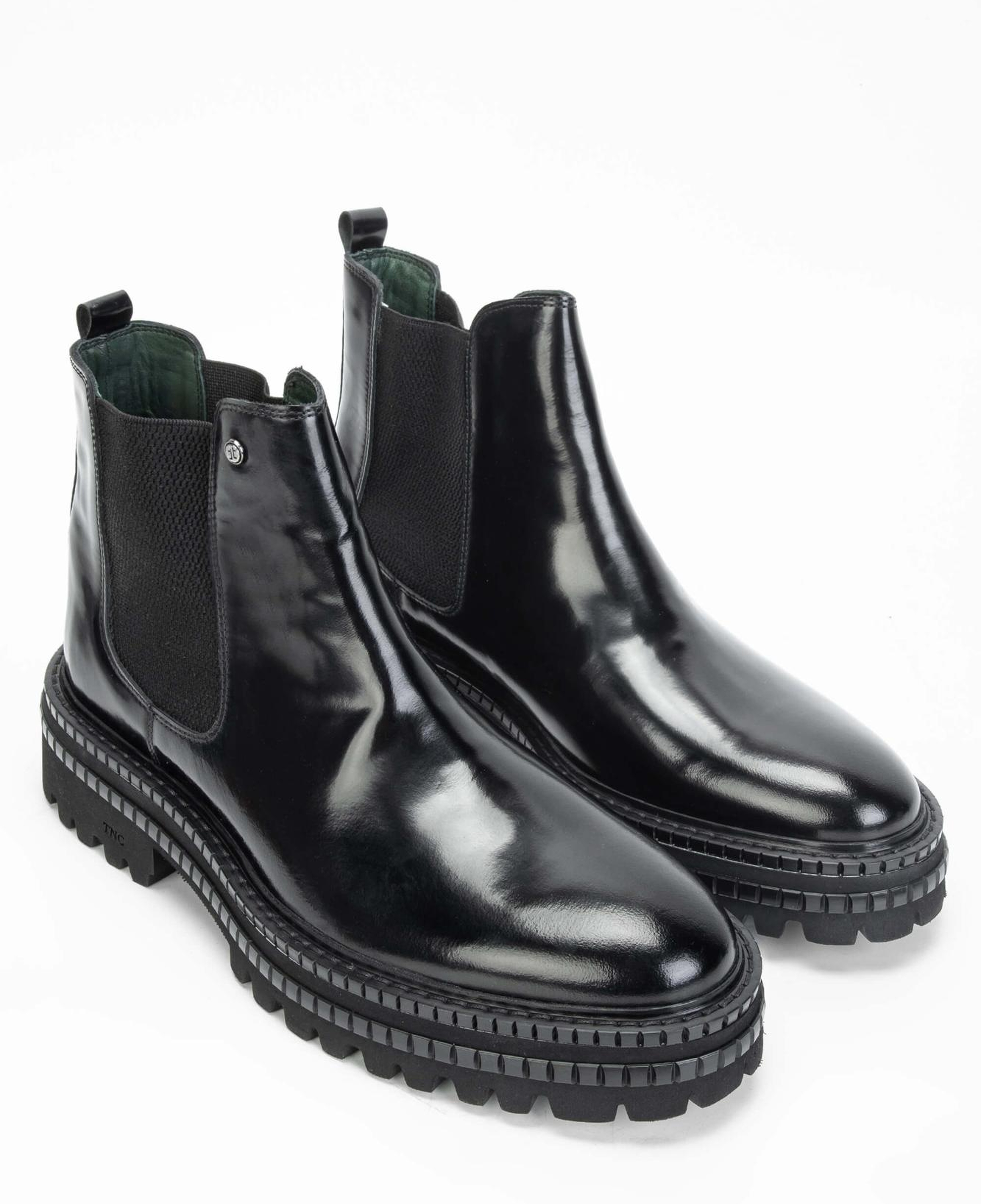 Tamer Tanca Erkek Hakiki Deri Siyah Açma Casual Bot