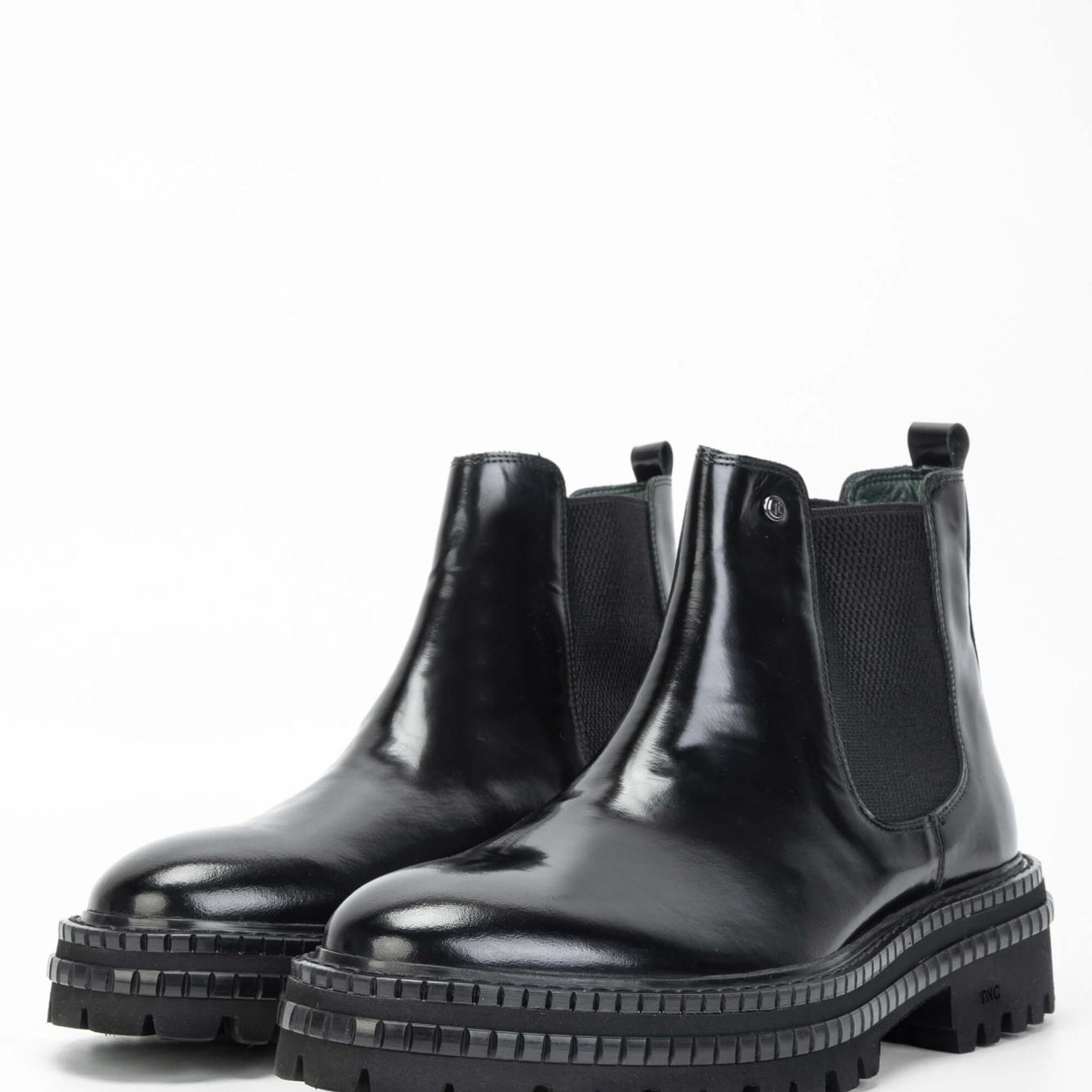 Tamer Tanca Erkek Hakiki Deri Siyah Açma Casual Bot