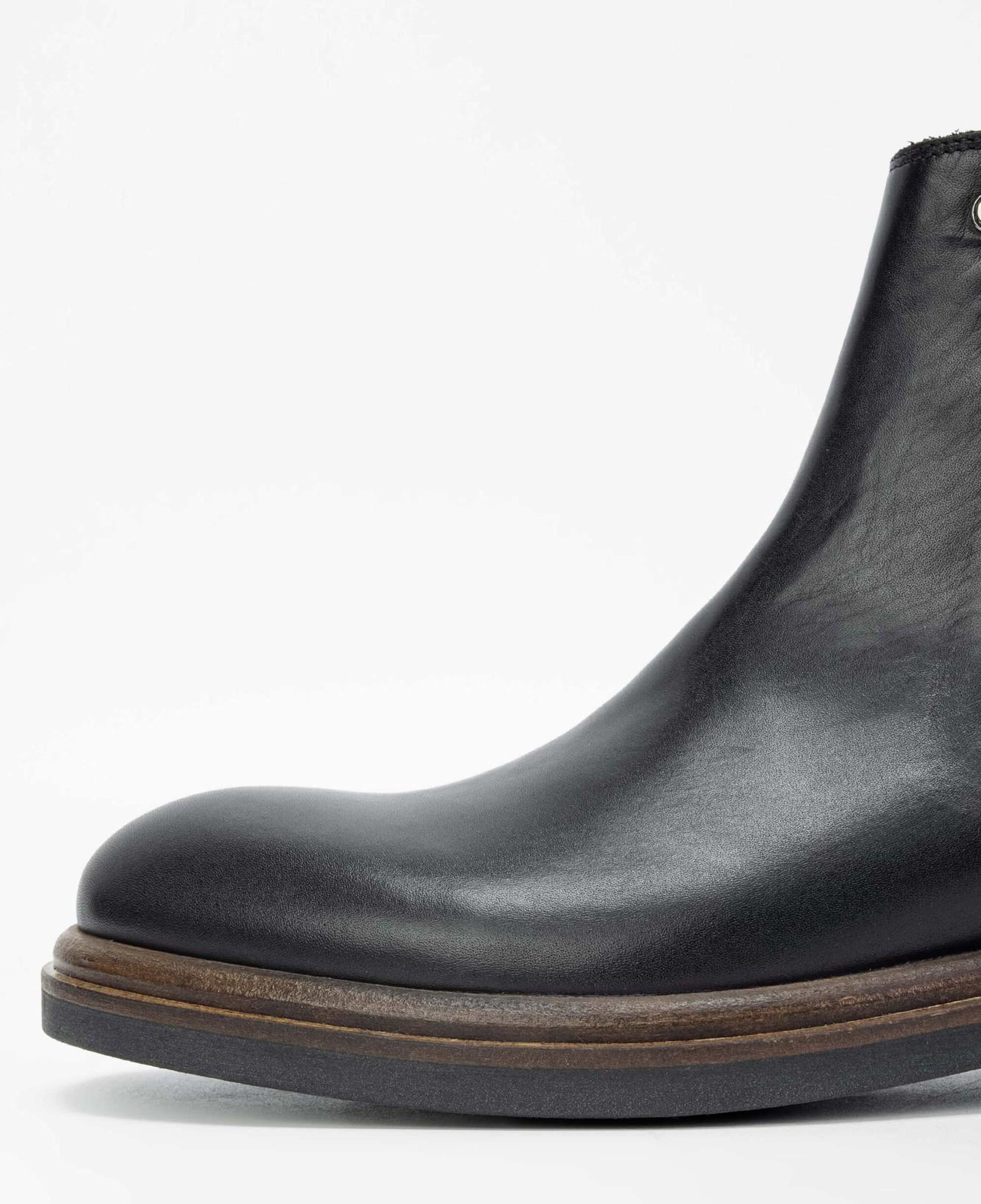 Tamer Tanca Erkek Hakiki Deri Siyah Casual Bot