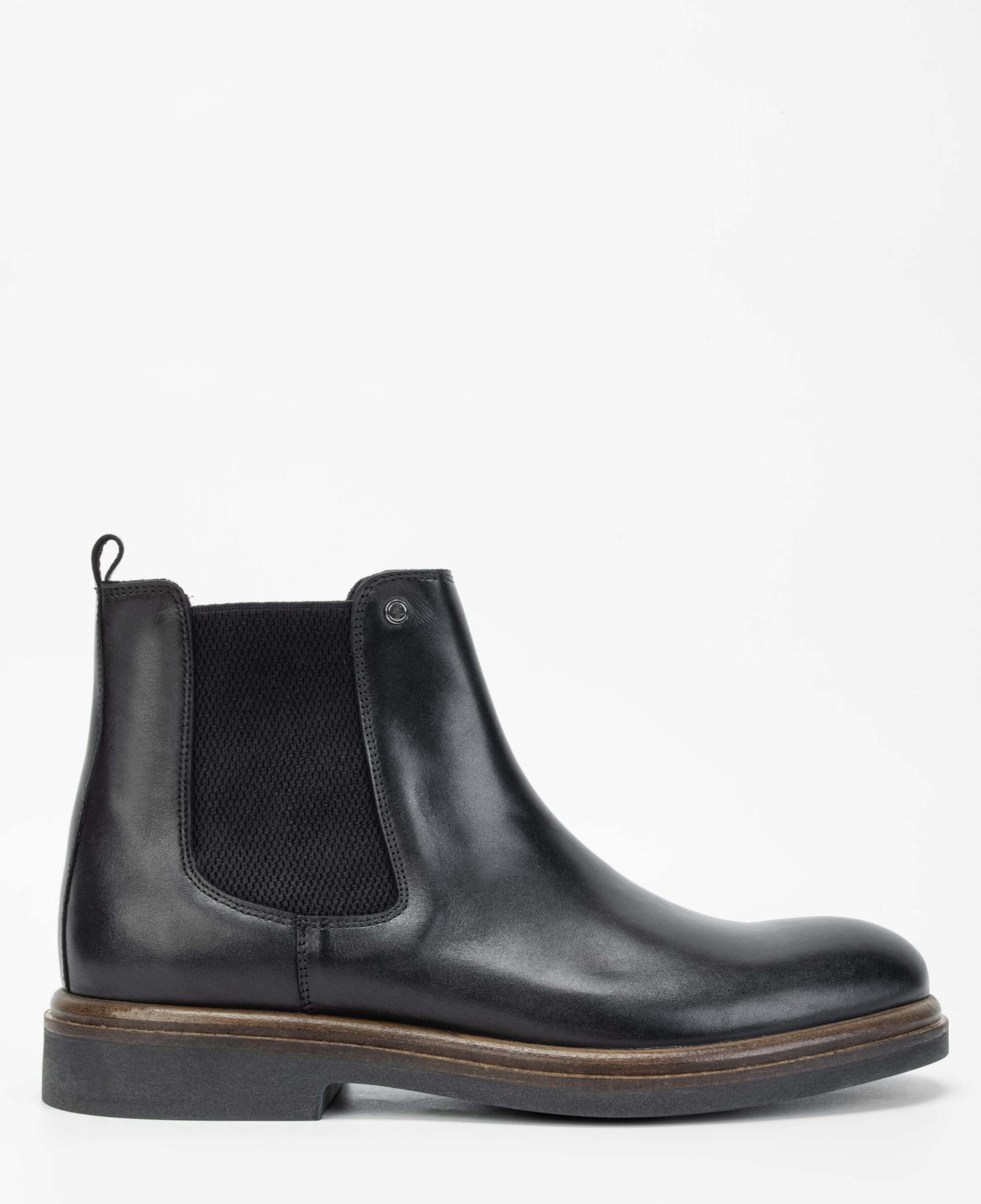 Tamer Tanca Erkek Hakiki Deri Siyah Casual Bot