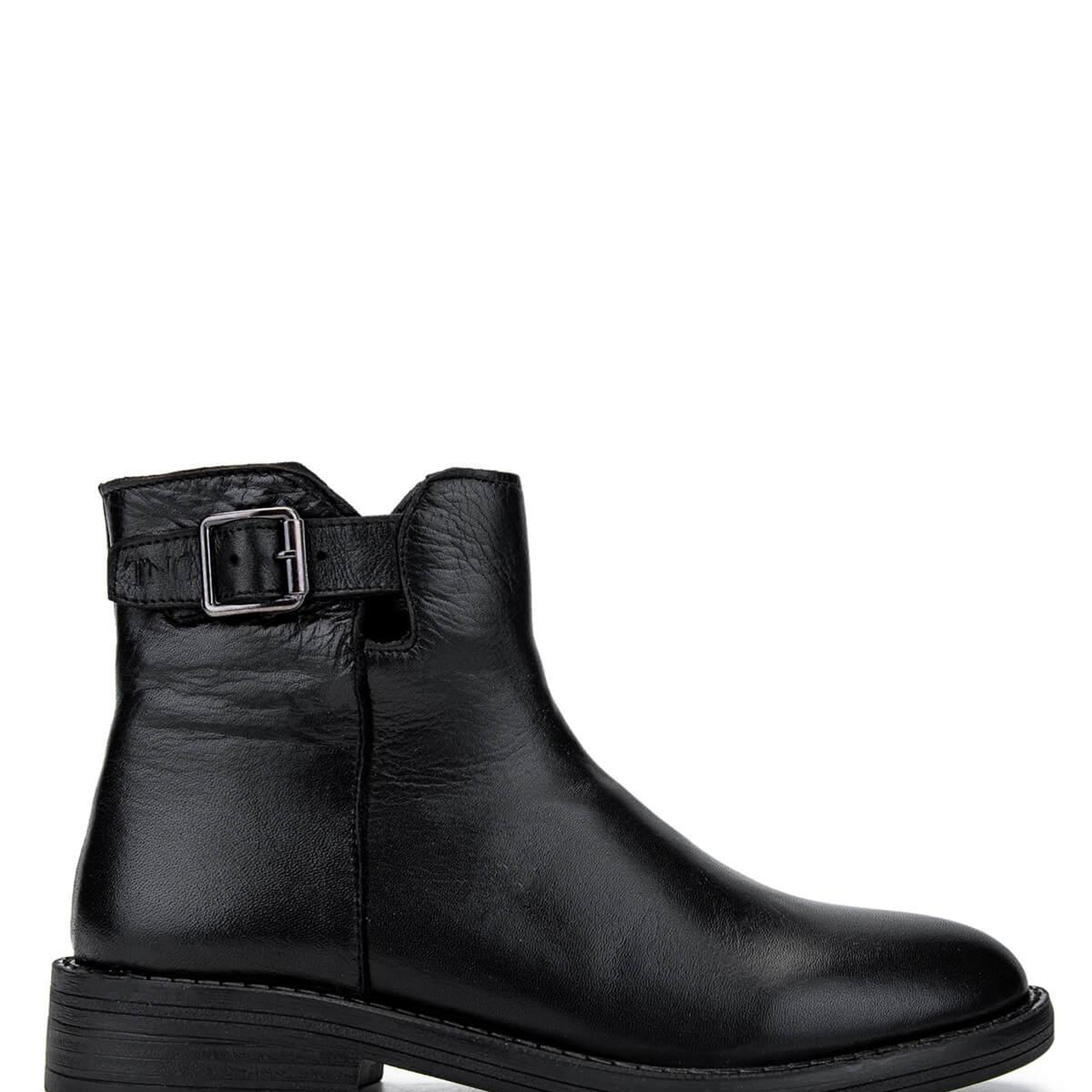 Tamer Tanca Kadın Hakiki Deri Siyah Casual Bot