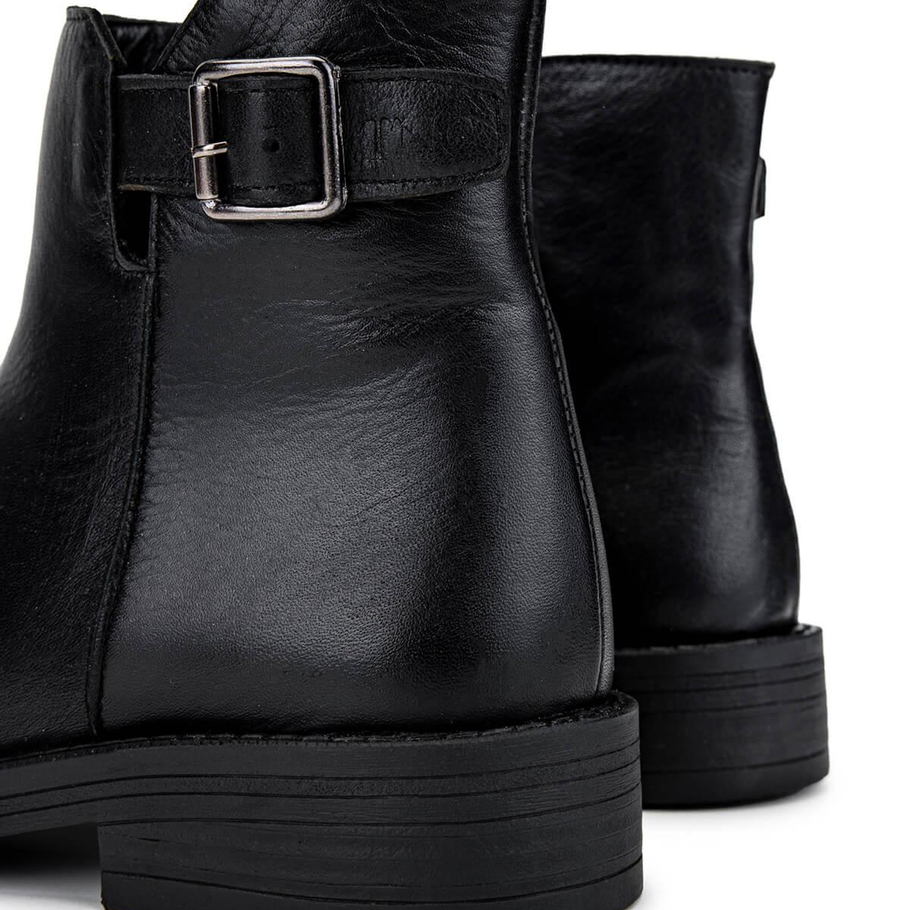 Tamer Tanca Kadın Hakiki Deri Siyah Casual Bot