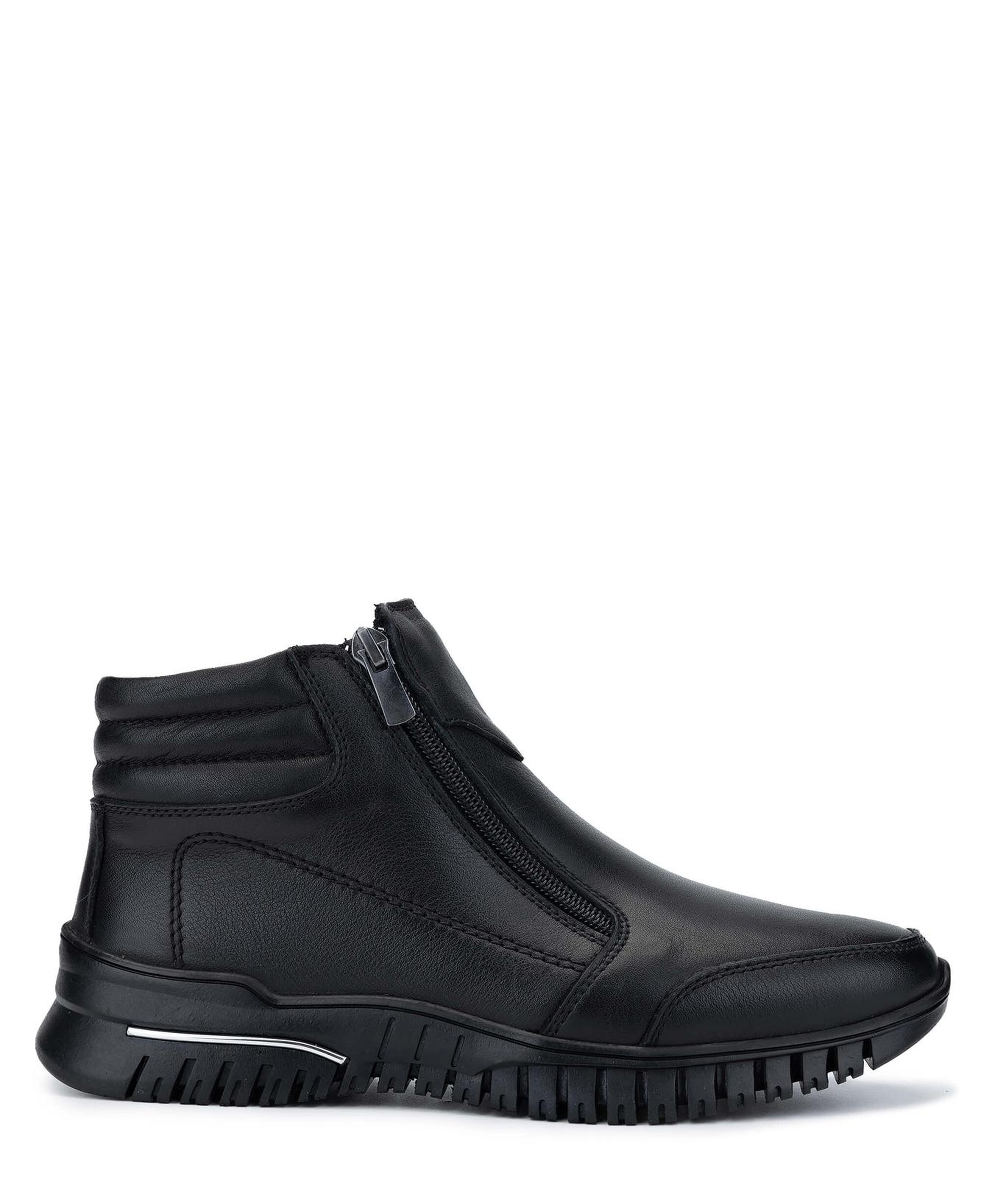 Tamer Tanca Kadın Hakiki Deri Siyah Deri Casual Bot