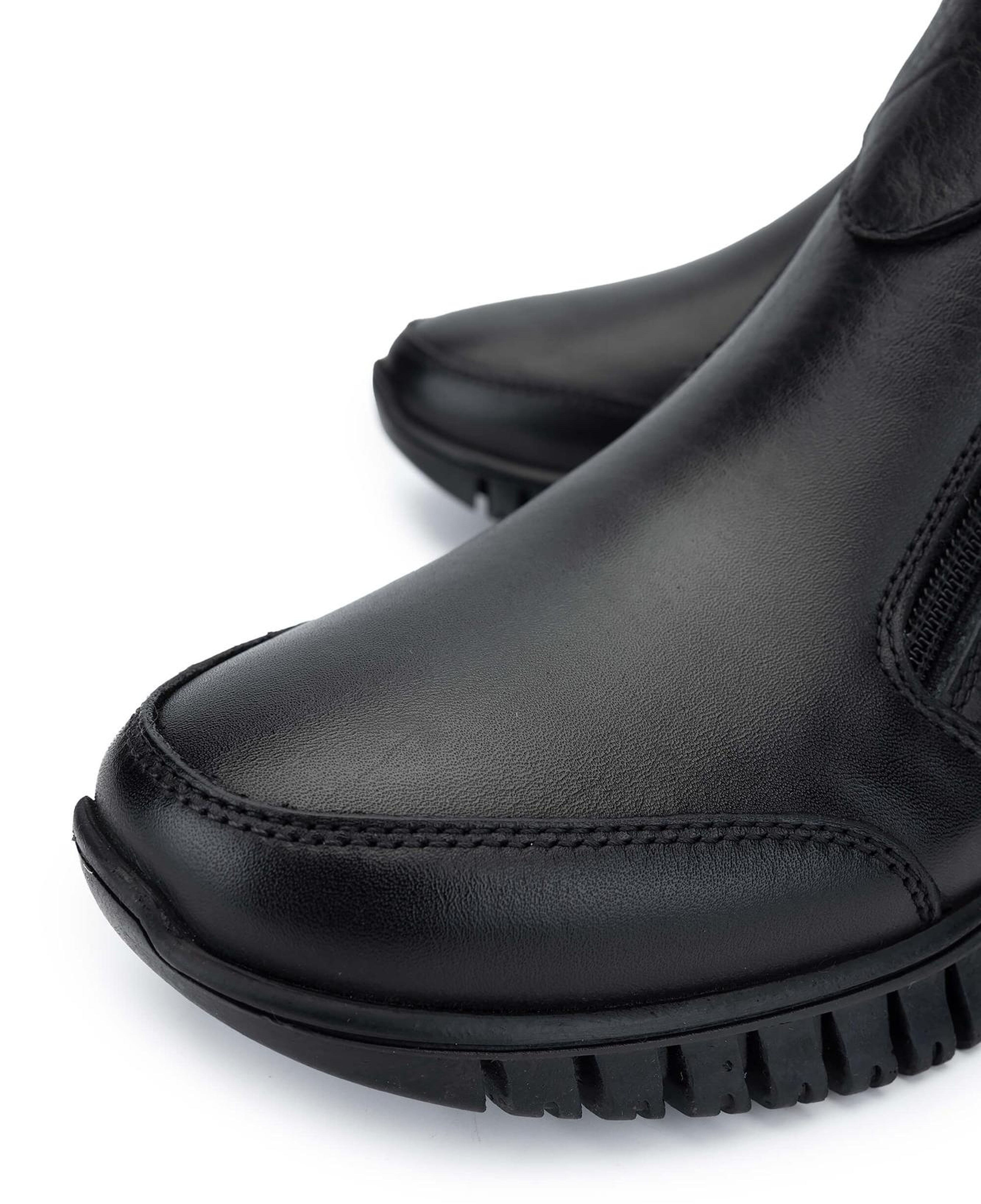 Tamer Tanca Kadın Hakiki Deri Siyah Deri Casual Bot