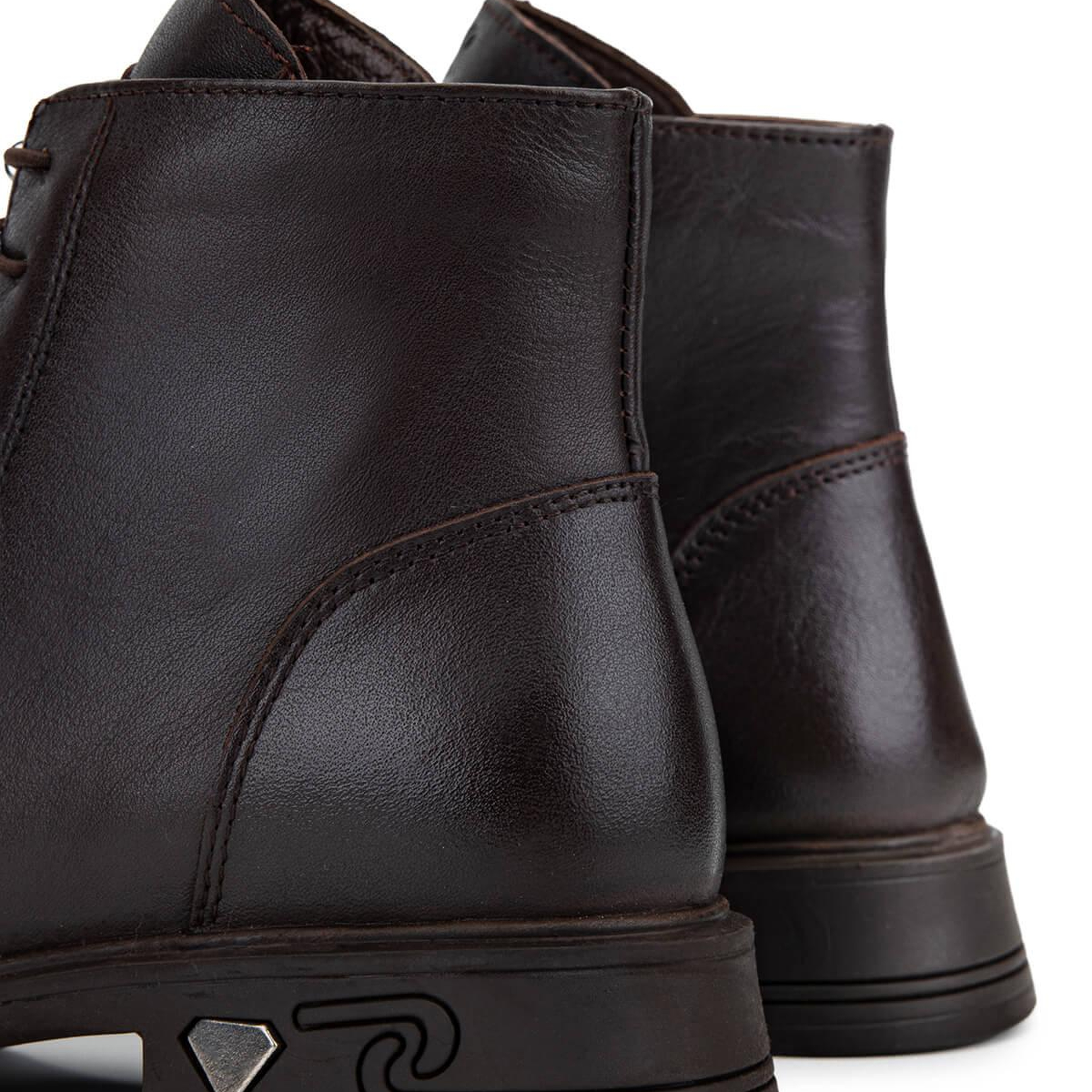 Tamer Tanca Kadın Hakiki Deri Kahverengi Topuklu Bot