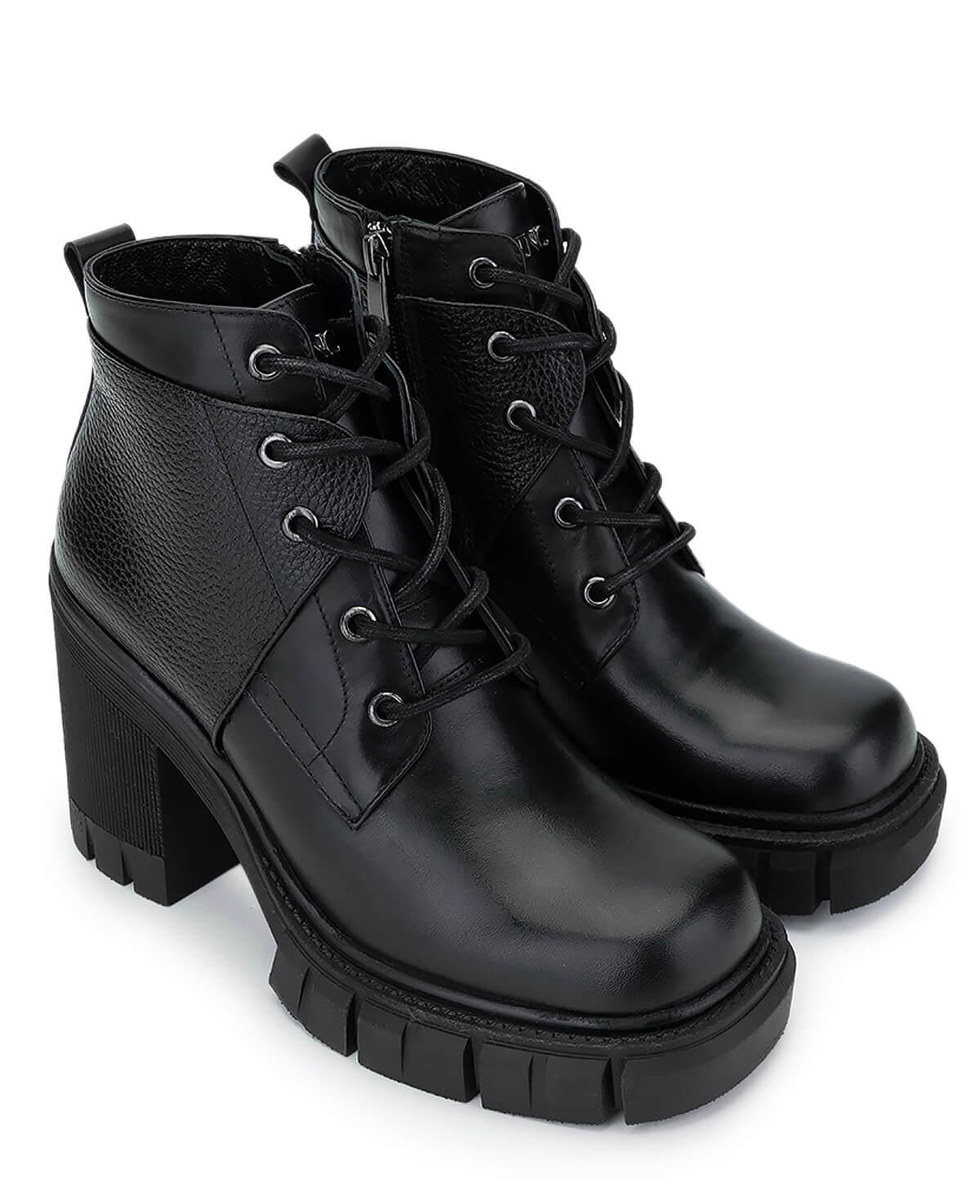 Tamer Tanca Kadın Hakiki Deri Siyah Topuklu Bot