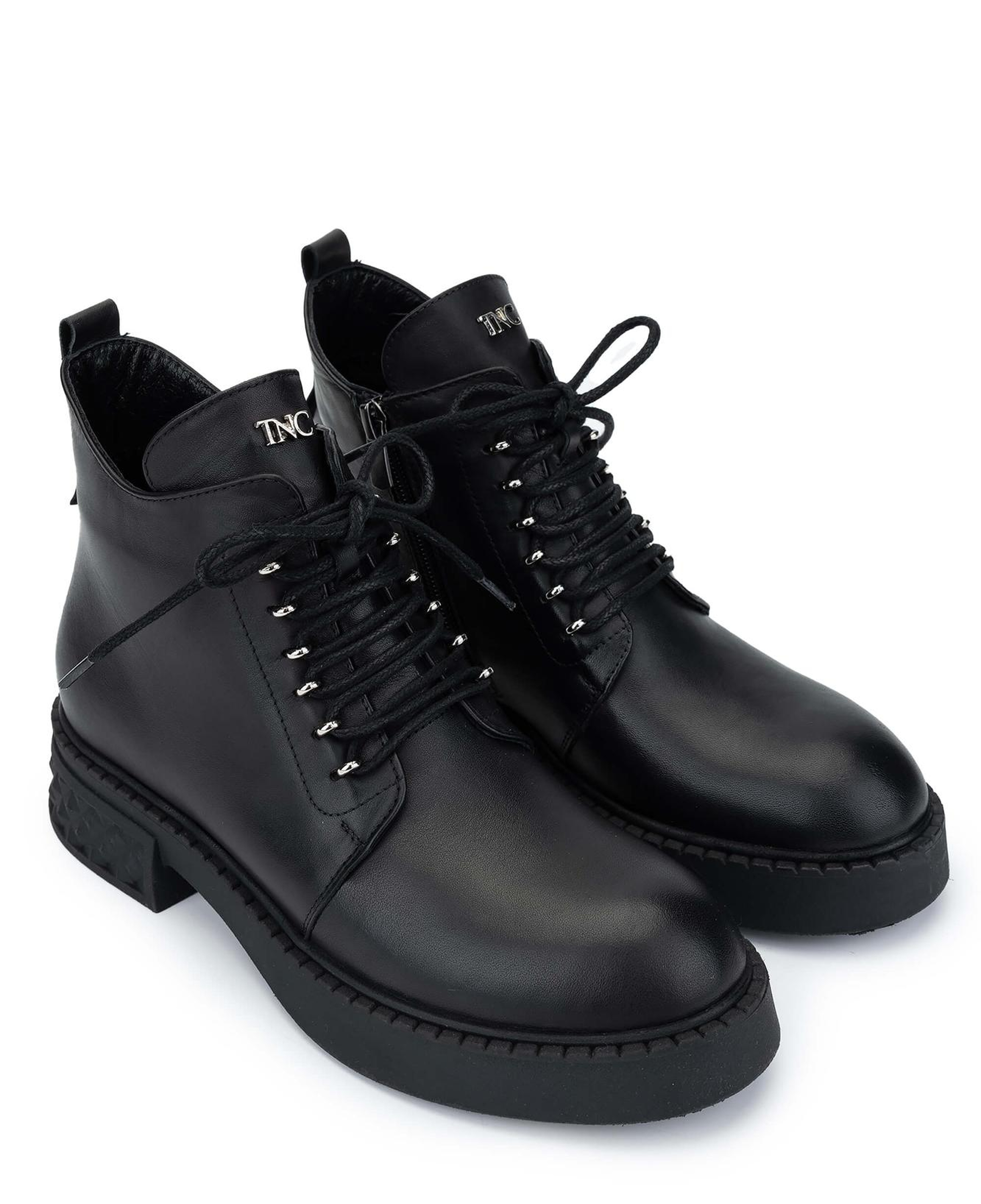 Tamer Tanca Kadın Hakiki Deri Siyah Deri Casual Bot