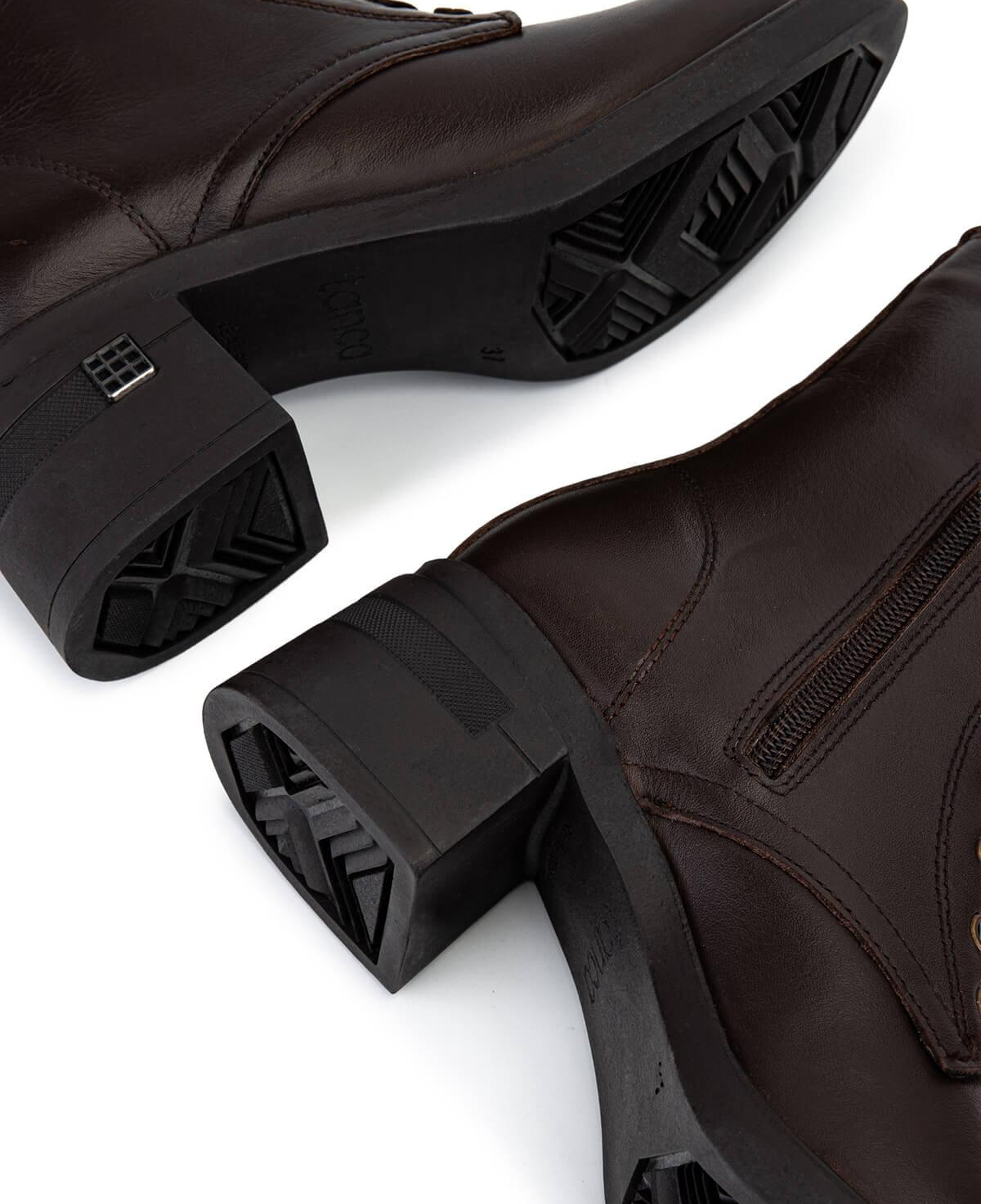 Tamer Tanca Kadın Hakiki Deri Kahverengi Topuklu Bot