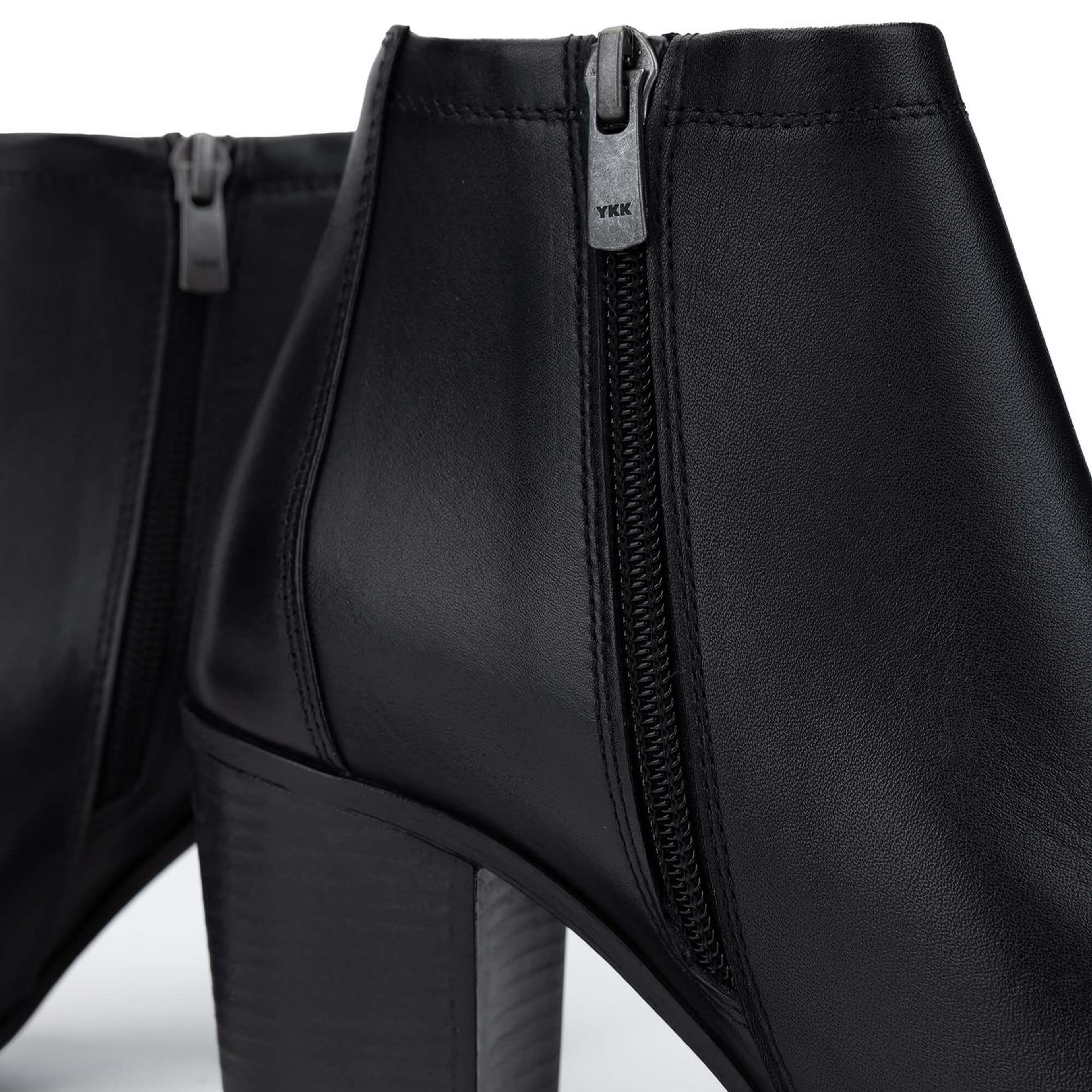 Tamer Tanca Kadın Hakiki Deri Siyah Deri Topuklu Bot