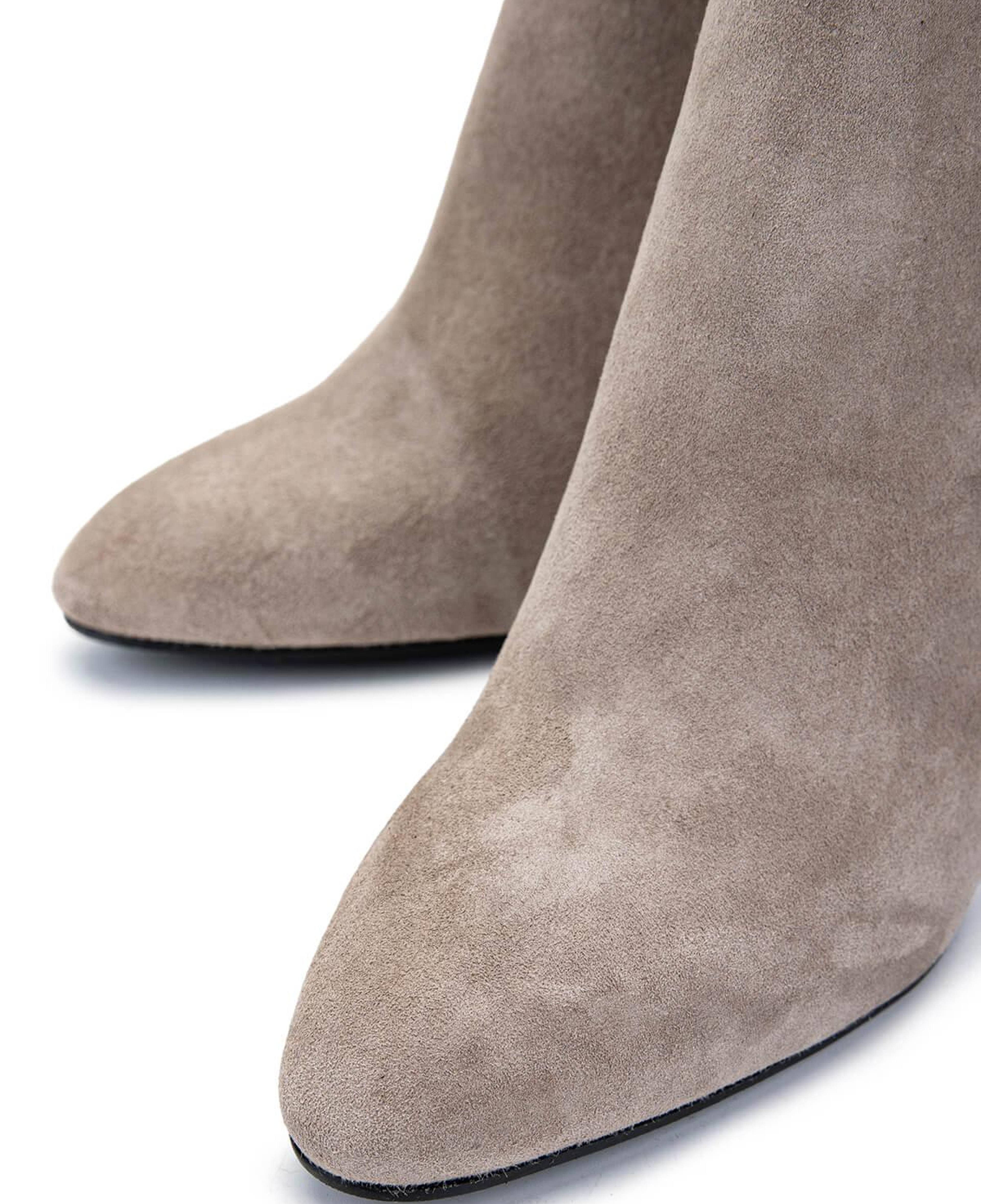 Tamer Tanca Kadın Hakiki Deri Vizon Süet Topuklu Bot